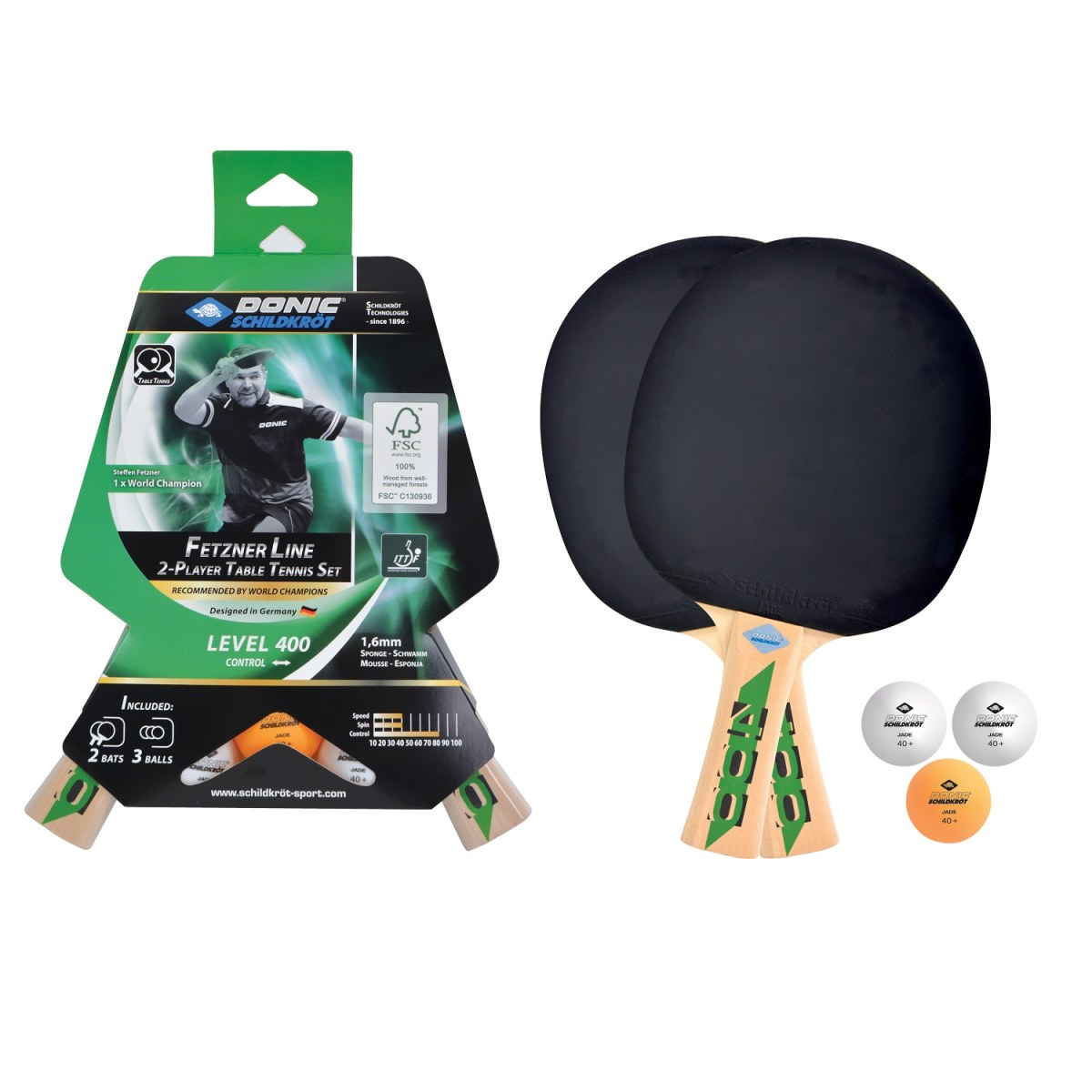 Set na stolný tenis DONIC Fetzner 400 set FSC · záber 1