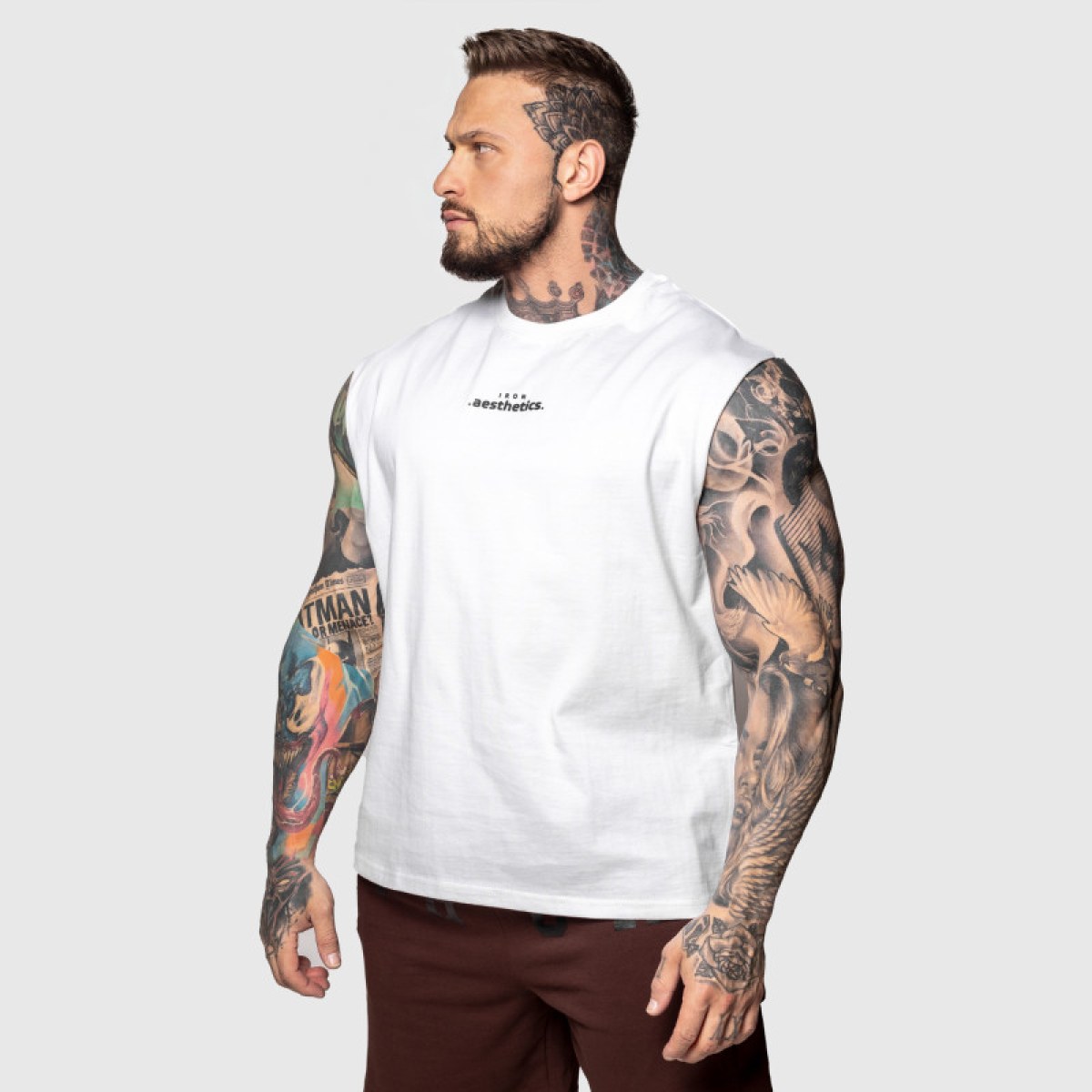 Tielko Iron Aesthetics Muscle Tee, biele · záber 3