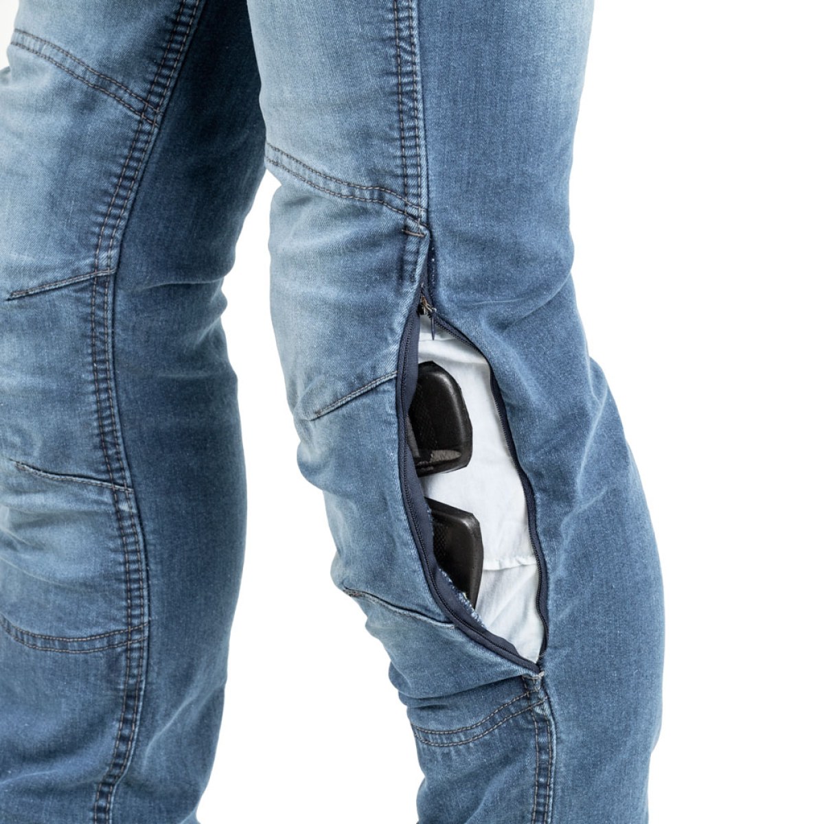 Dámske moto jeansy W-TEC Lustipa - Veľkosť: 3XL · záber 5
