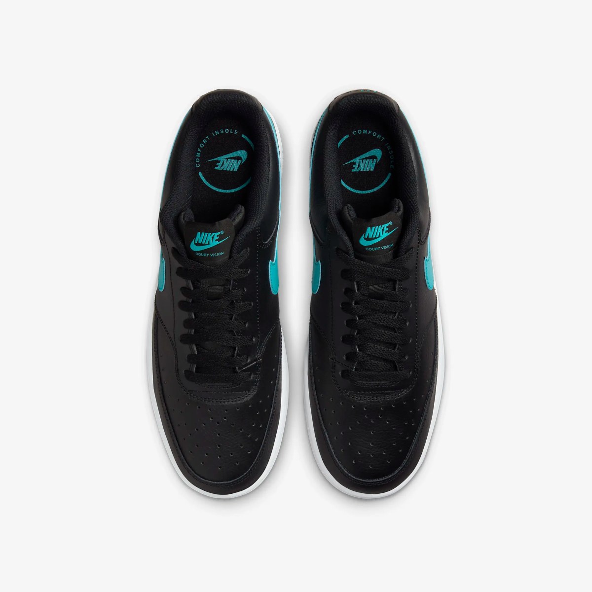 Nike Court Vision Low M - Veľkosť: 44,5 | Farba: Čierna · záber 5