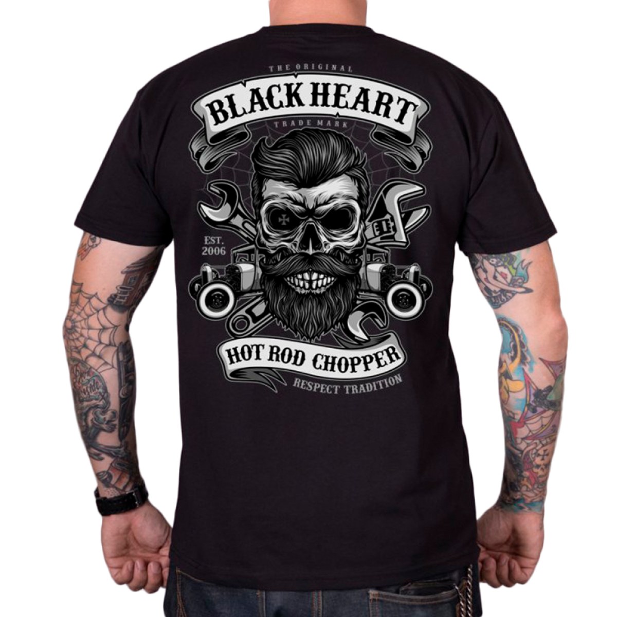 BLACK HEART Respect Tradition čierna - XXL · záber 1