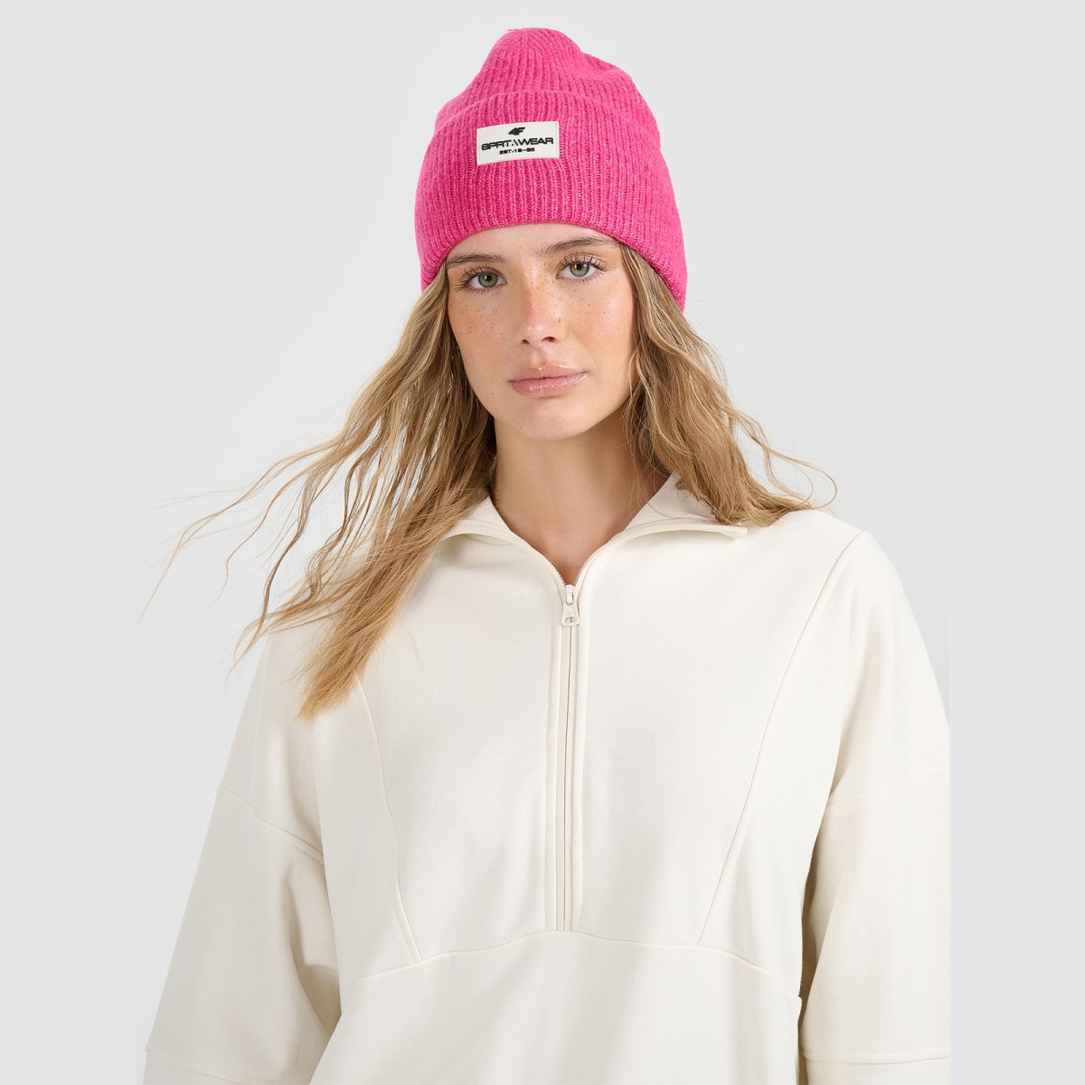 Dámska beanie čiapka - ružová · záber 1