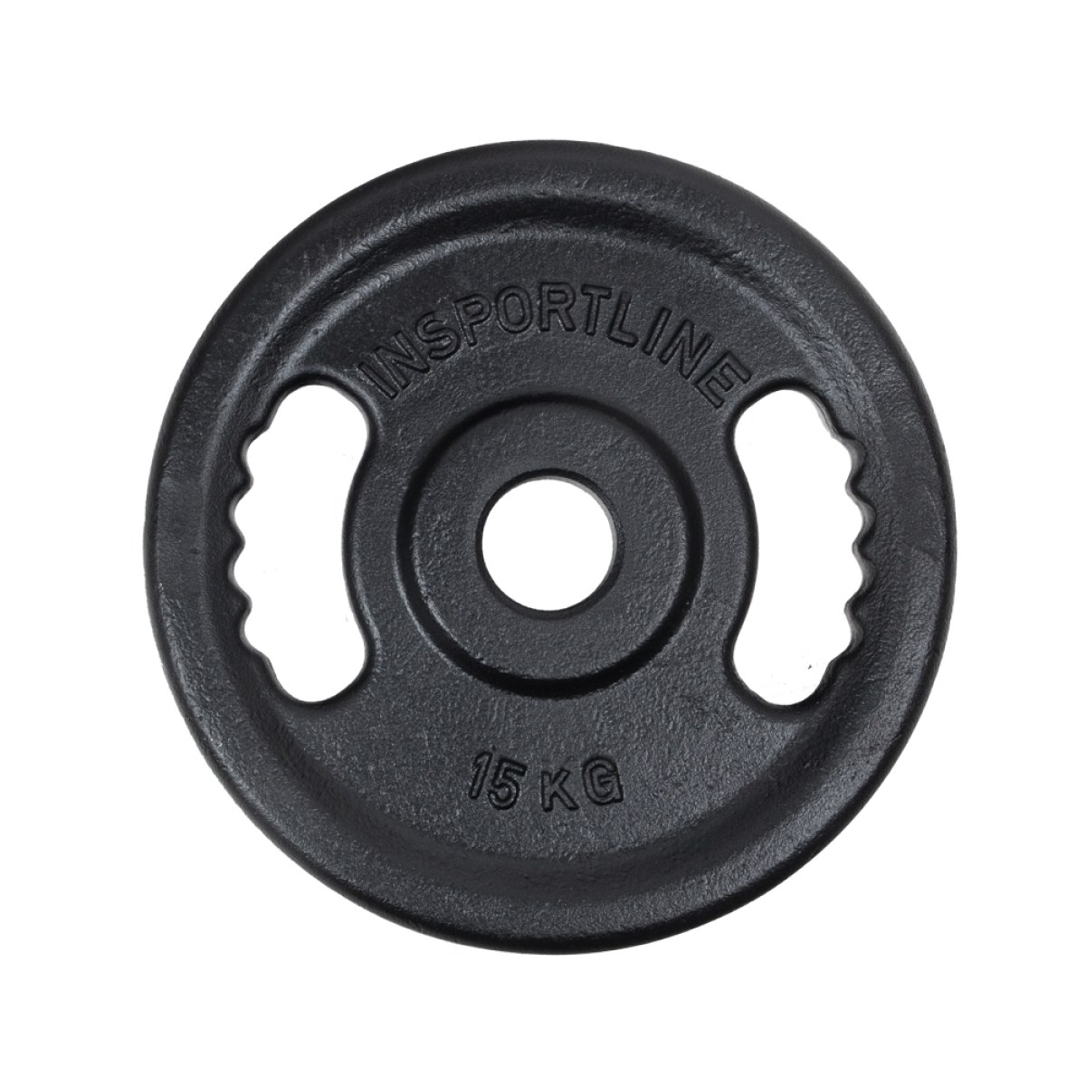 Liatinový olympijský kotúč inSPORTline Castblack OL 15 kg 50 mm · záber 1
