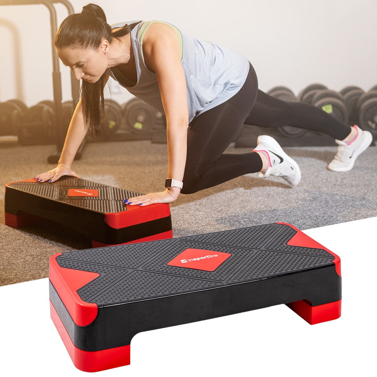 Aerobic step inSPORTline AS150 - Farba: Čierna · záber 3