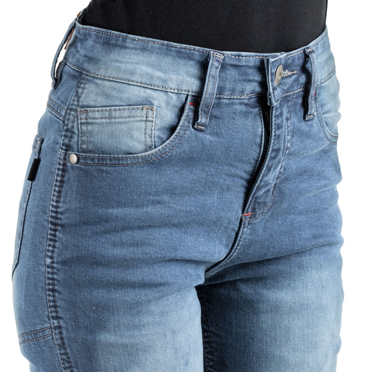 Dámske moto jeansy W-TEC Lustipa - Veľkosť: 3XL · záber 3