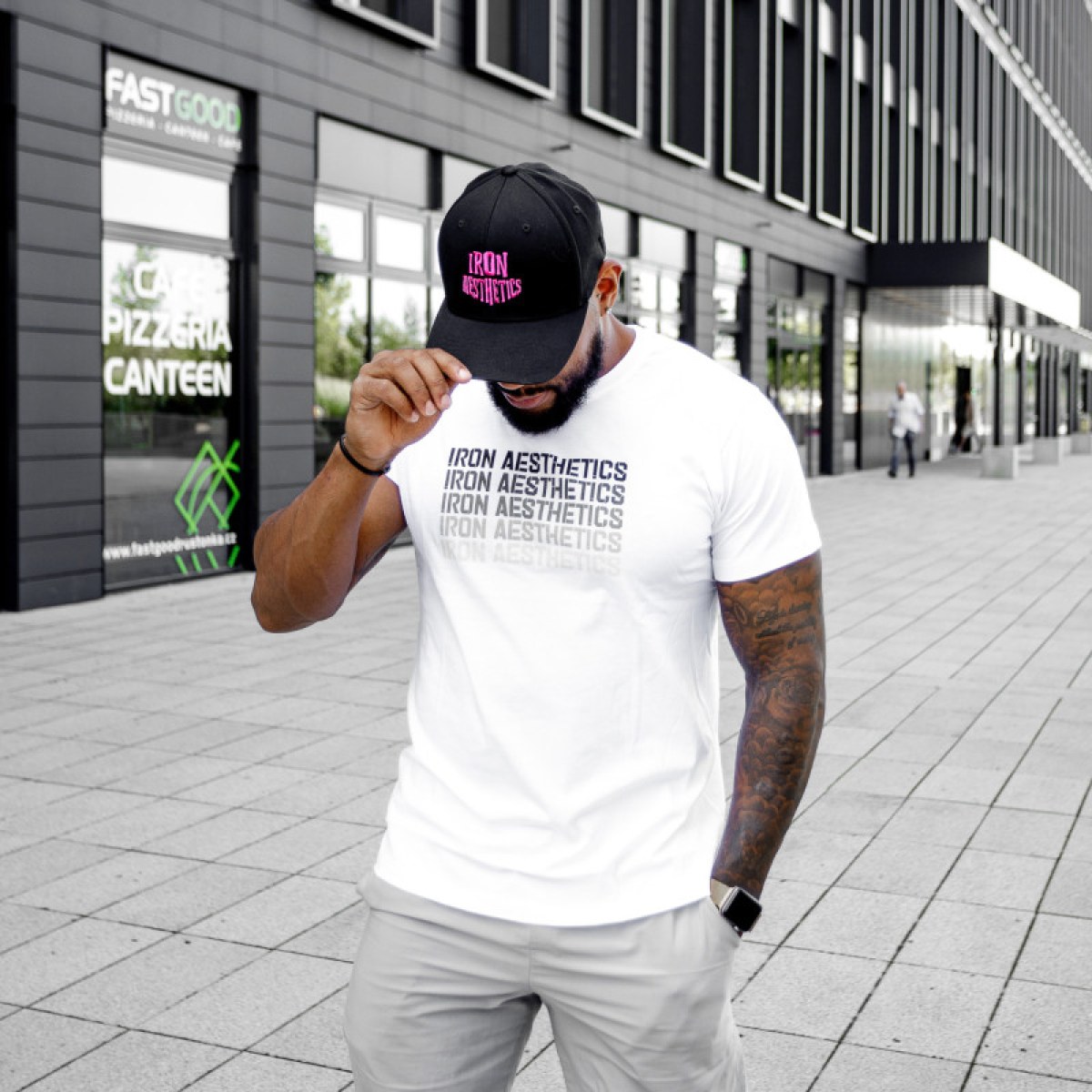 Šiltovka Iron Aesthetics Groove, black&pink · záber 3
