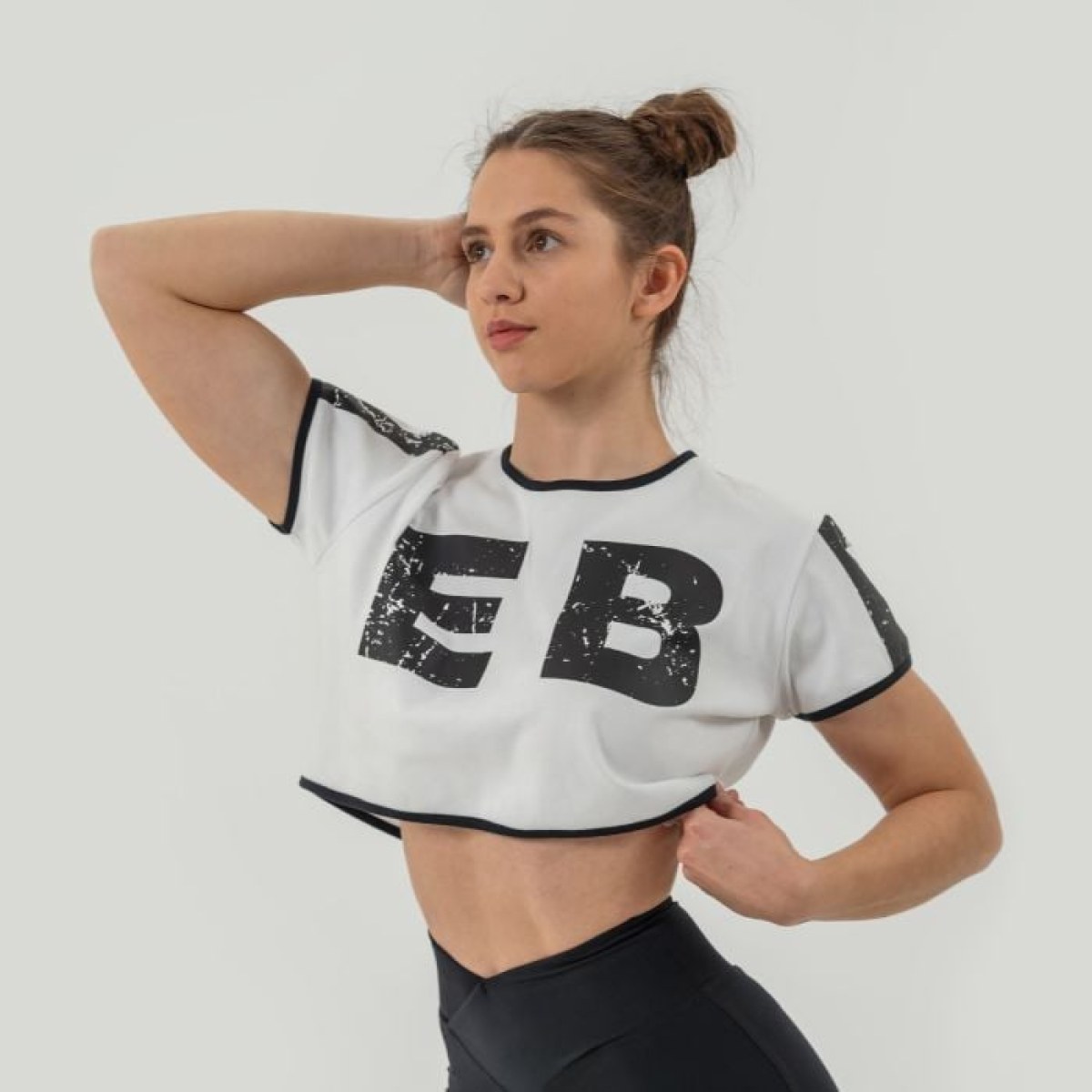 NEBBIA Dámske tričko Oversized Crop Top Game On White XSXS · záber 1