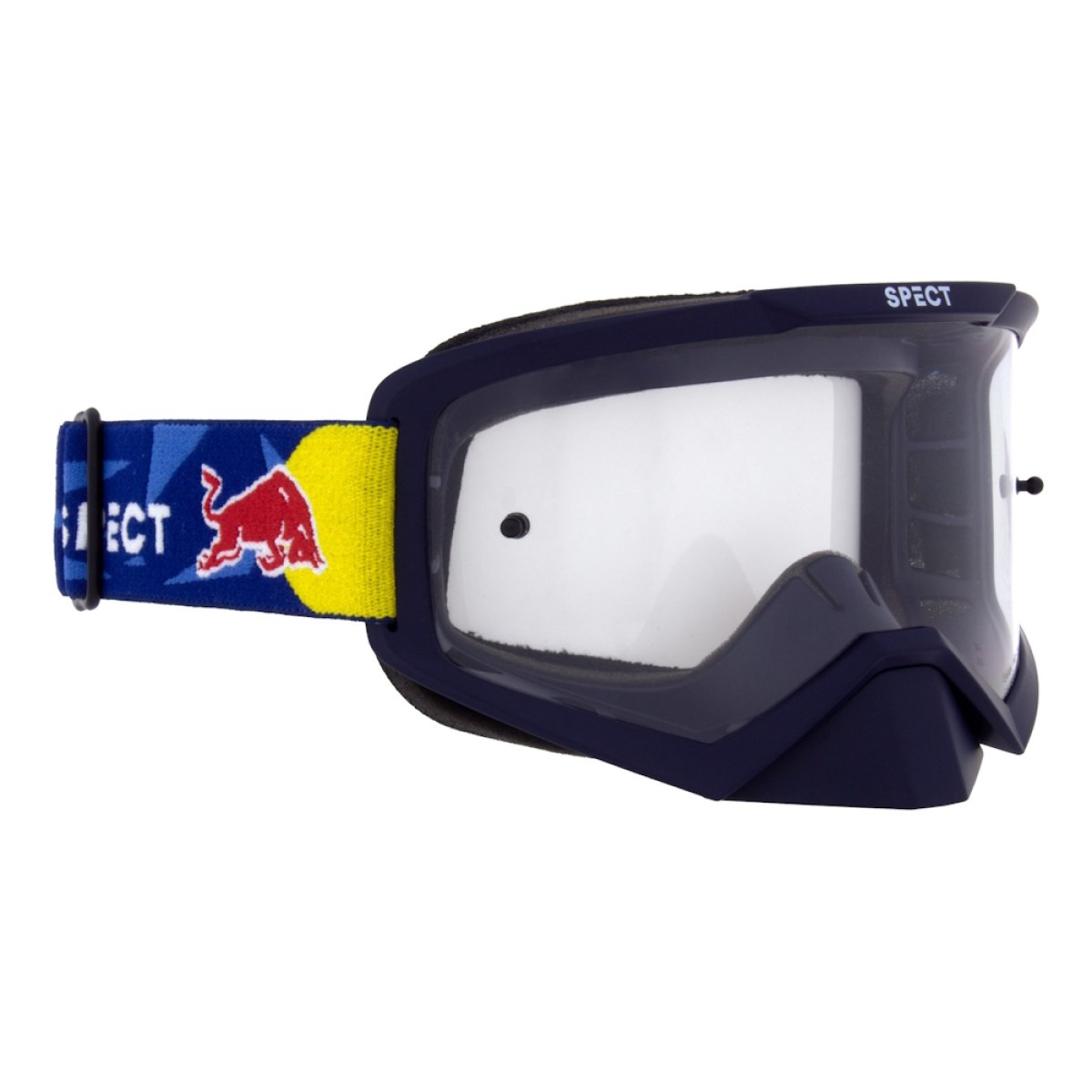 RedBull Spect Evan, modré matné, plexi čiré · záber 1