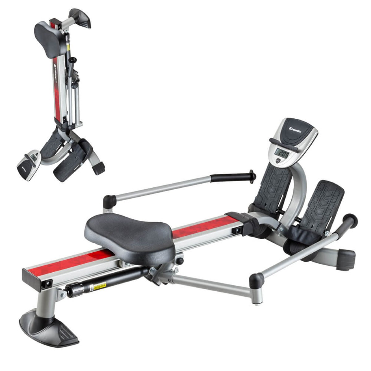 Veslovací trenažér inSPORTline Power Master X - Farba: Čierna · záber 2