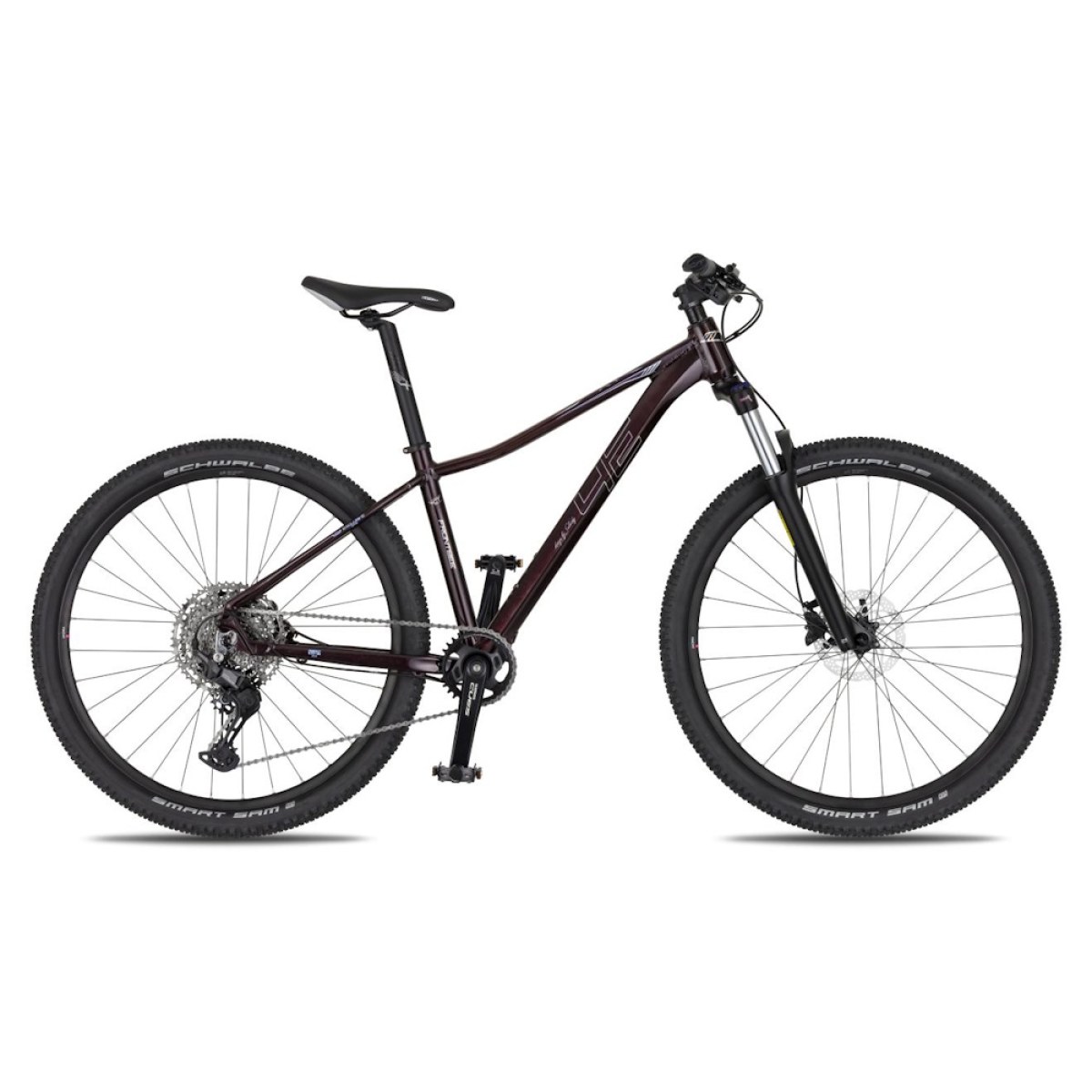 4EVER Frontbee Lady 27,5'' - model 2026 dark wine/silver - S (16", 155-165 cm) · záber 1