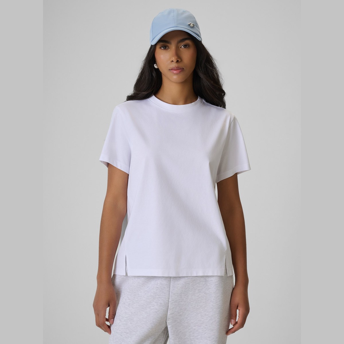 T-shirt regular hladký dámsky - biely · záber 3