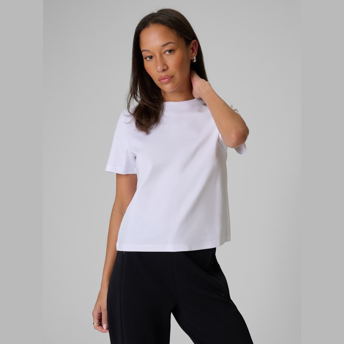 T-shirt regular hladký dámsky - biely · záber 7