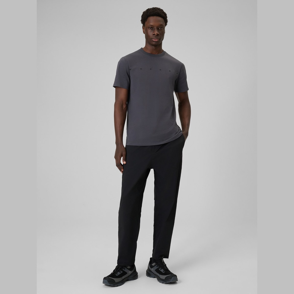 T-shirt regular s potlačou pánsky - sivý · záber 10