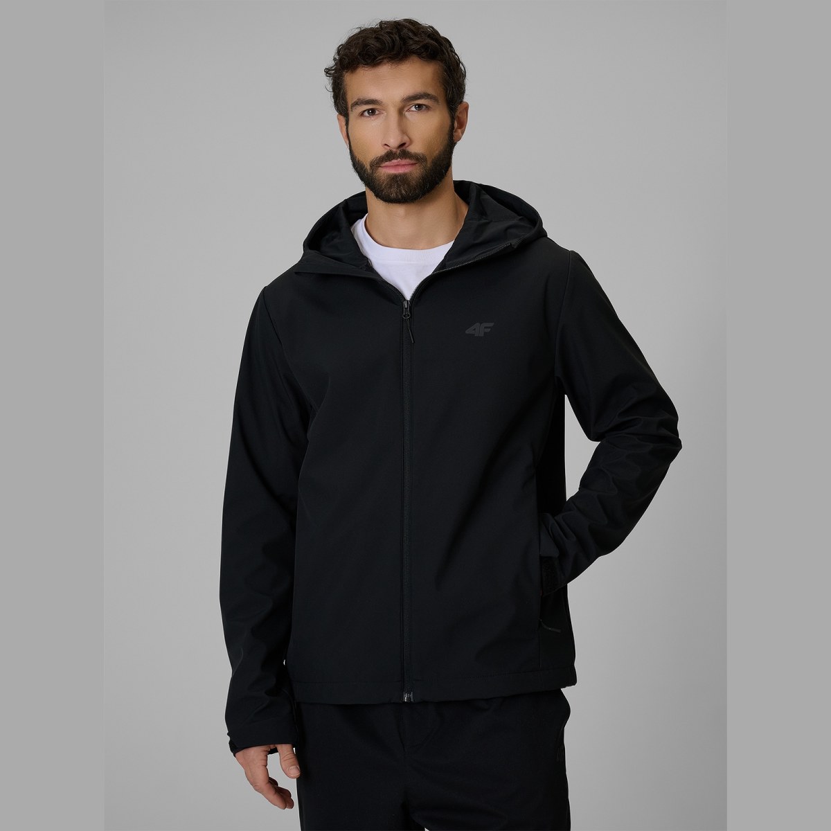 Pánska softshell bunda membrána 5000 - čierna · záber 1