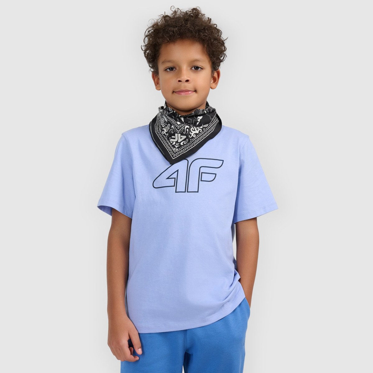 T-shirt regular s potlačou chlapčenský - modrý · záber 6