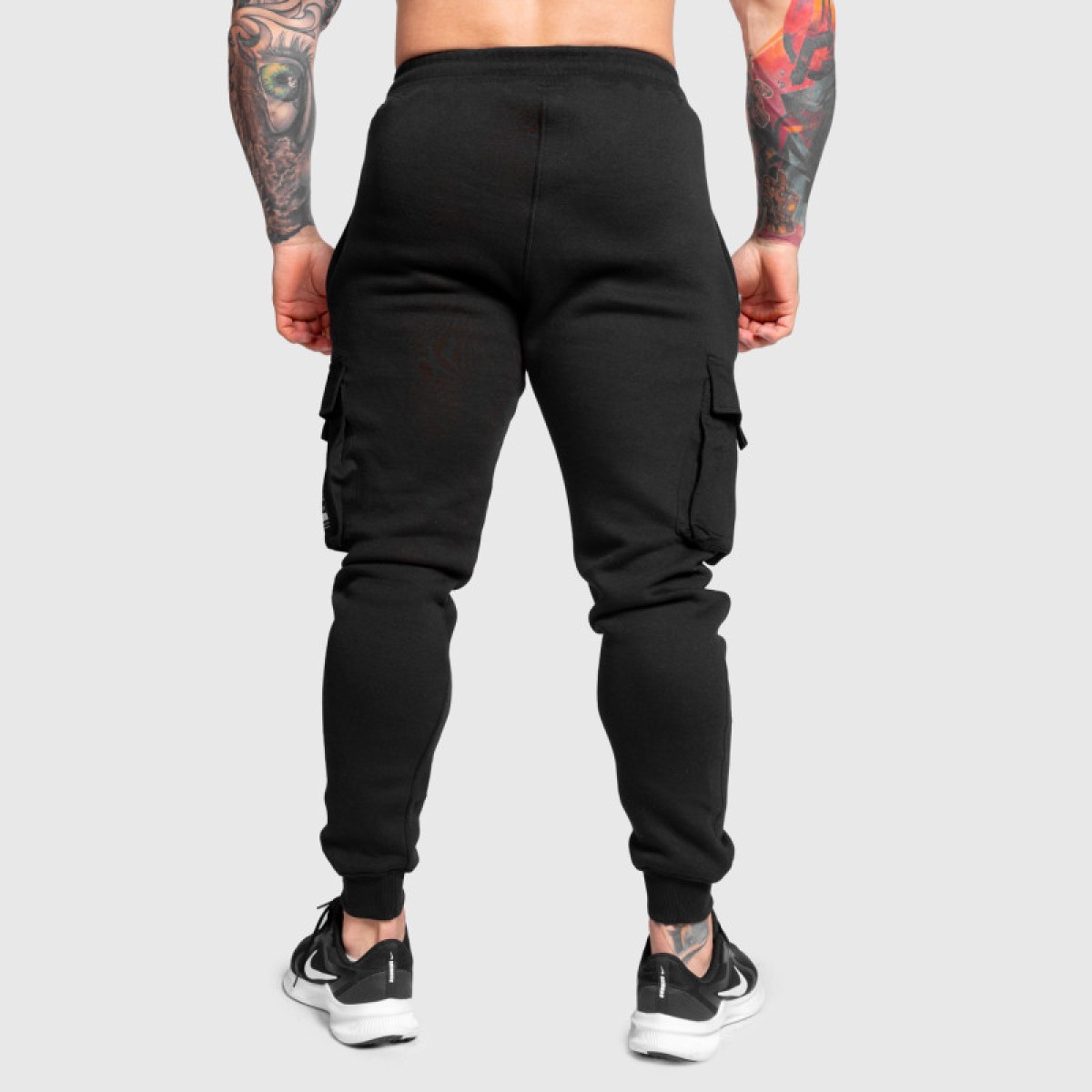 Pánske tepláky Iron Aesthetics Cargo Joggers, čierne · záber 5
