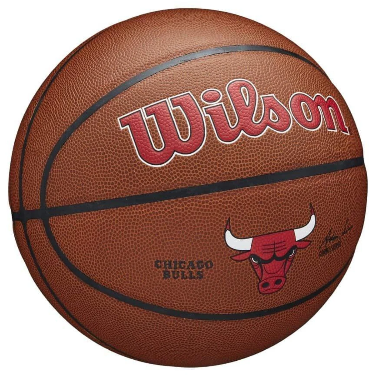 Wilson NBA Team Composite Chicago Bulls - Veľkosť: 7 | Farba: Hnedá · záber 3
