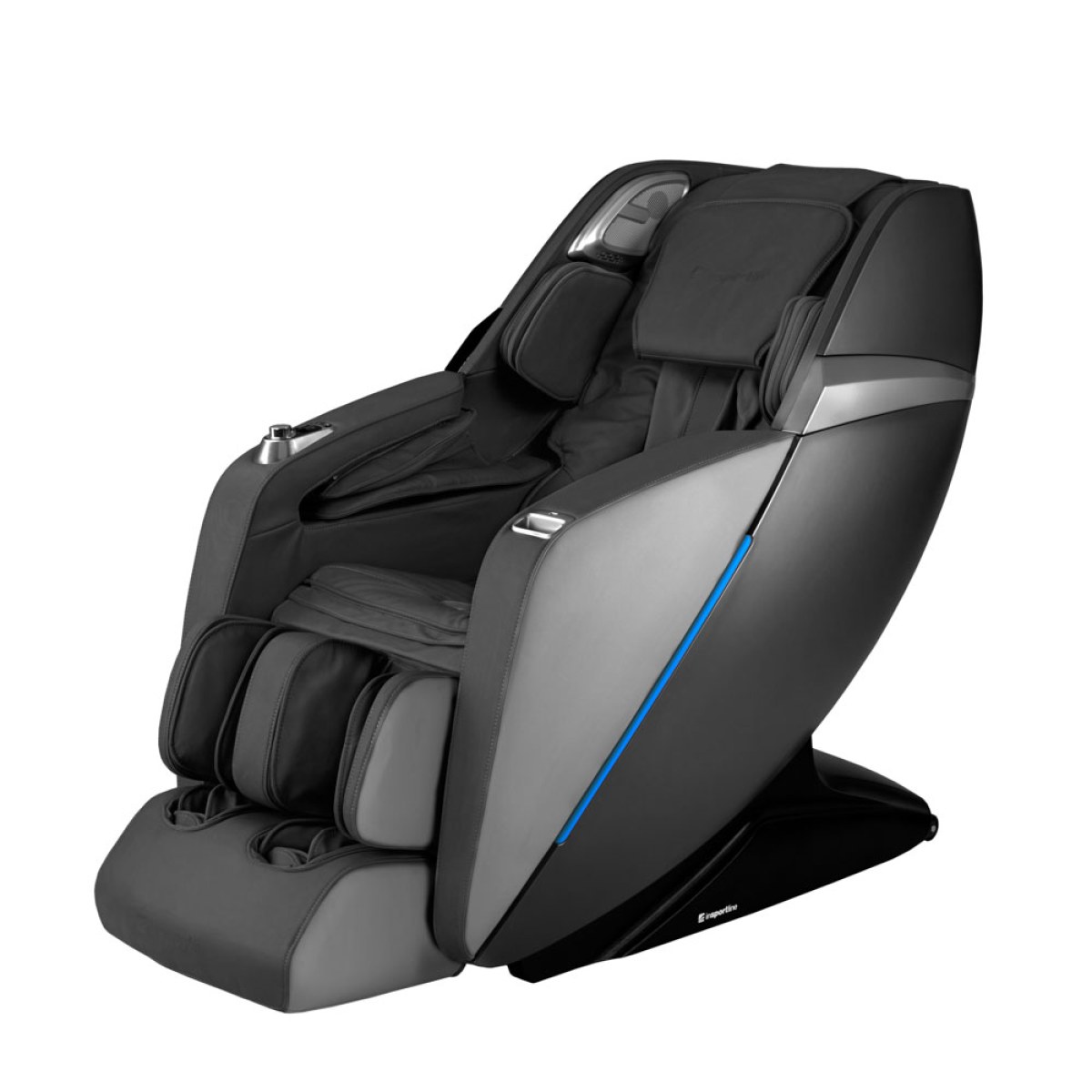 Masážne kreslo inSPORTline Numana - Farba: Hnedá · záber 3