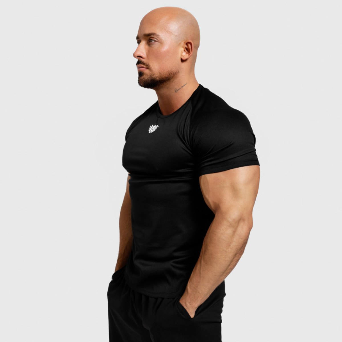 Pánske funkčné tričko Iron Aesthetics Performance, čierne · záber 4