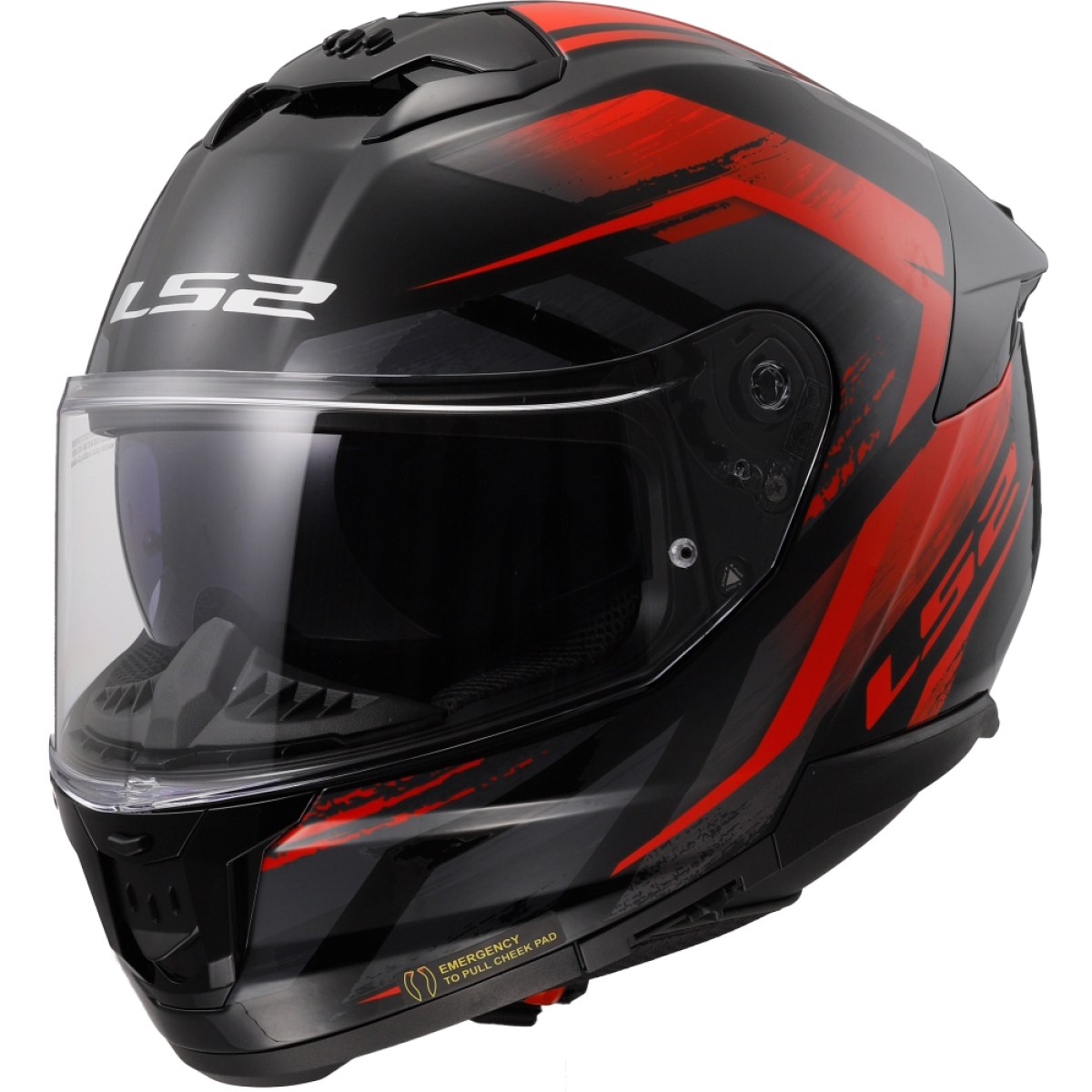 LS2 FF808 Stream II Fury Black Red L (59-60) · záber 1
