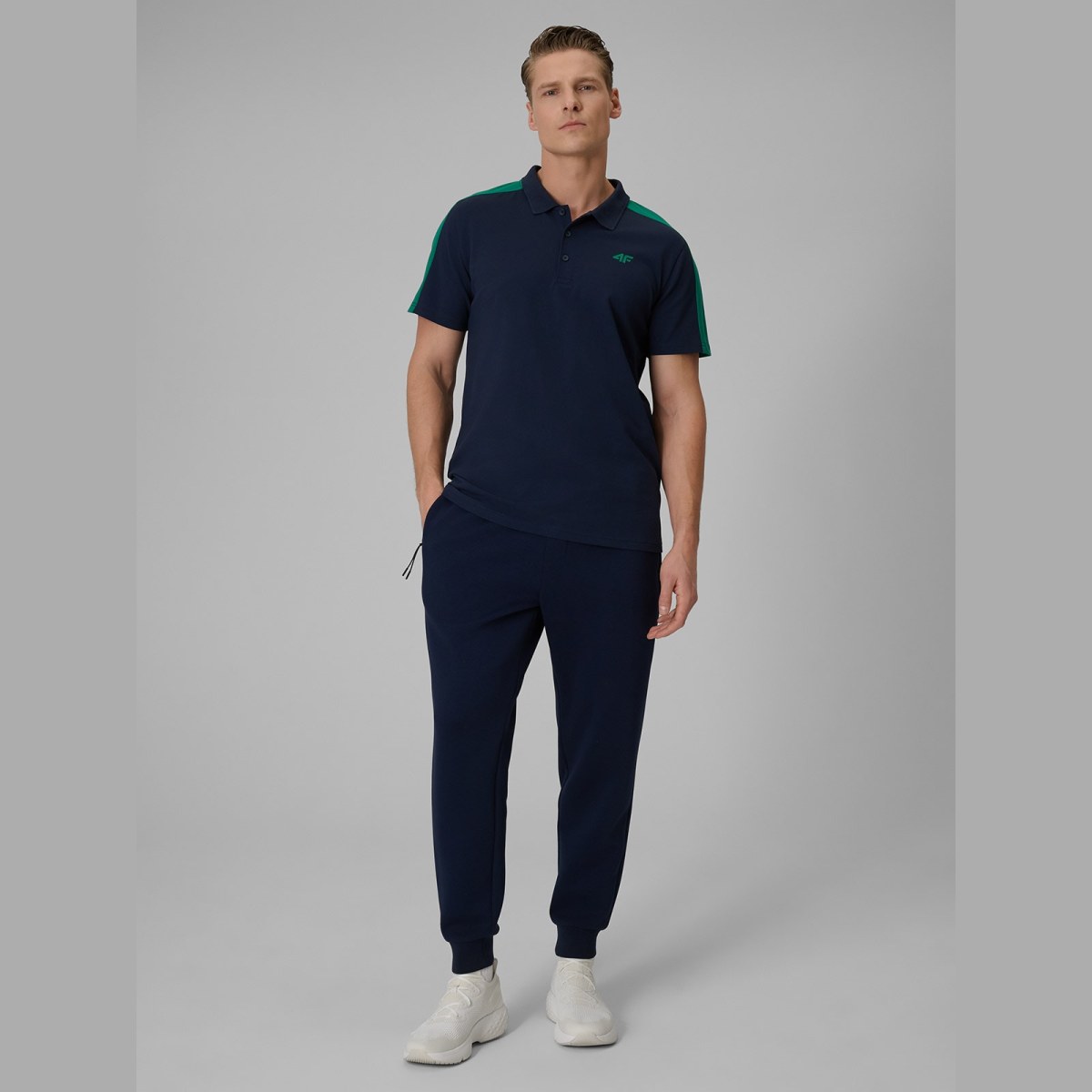 Regular polo tričko pánske - tmavomodré · záber 3