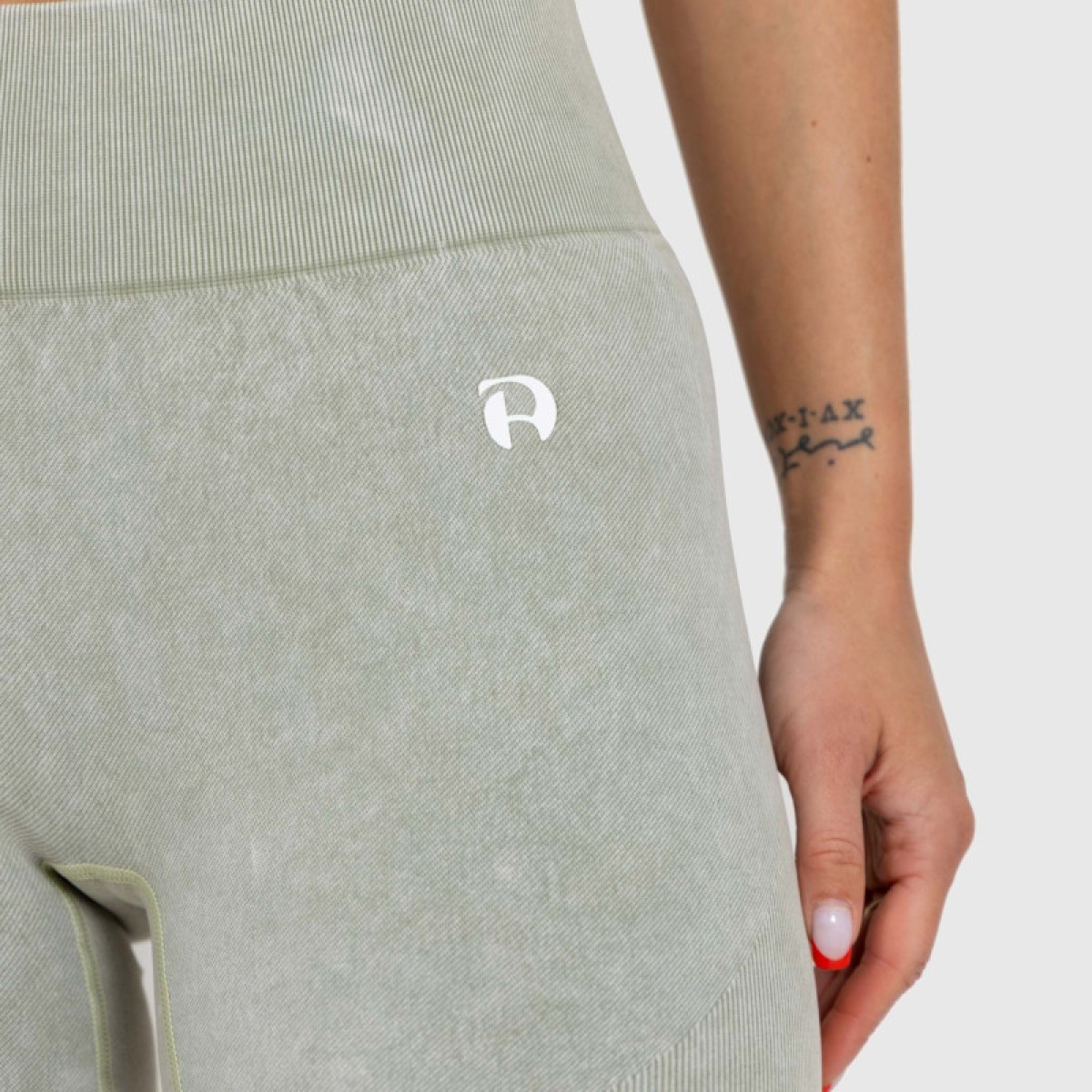 Dámske legíny Iron Aesthetics Faded, washed green · záber 4