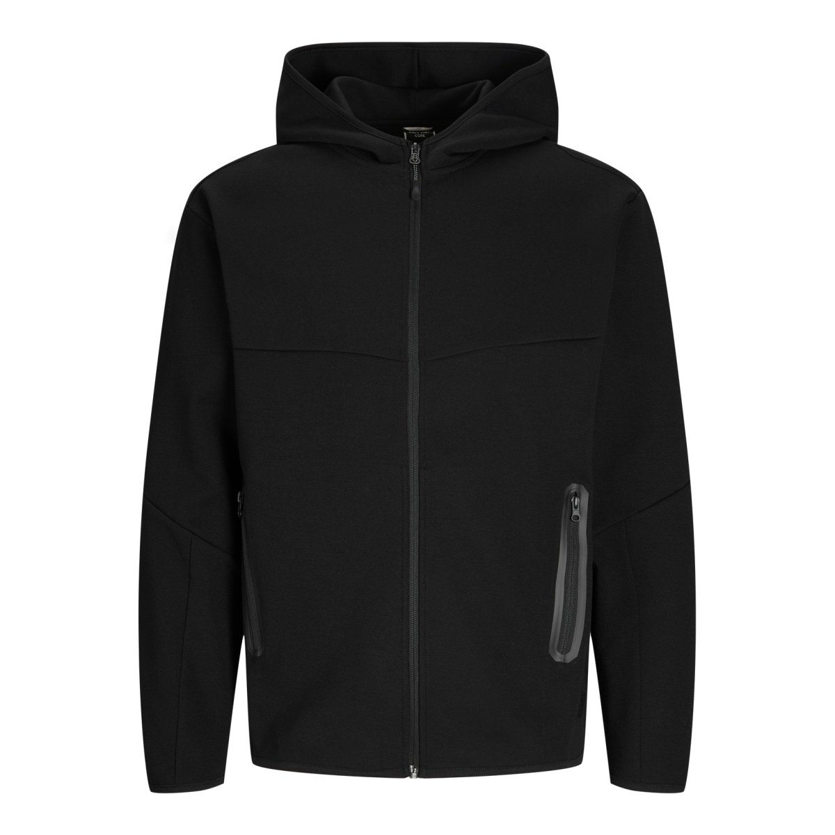 JACK AND JONES Jack & Jones Fusion Sweat Zip Hood - Veľkosť: XL | Farba: Čierna · záber 1