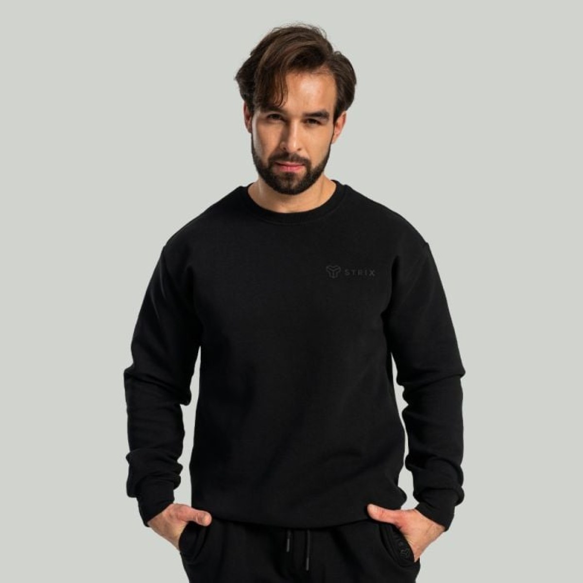 STRIX Mikina Relaxed Black MM · záber 1