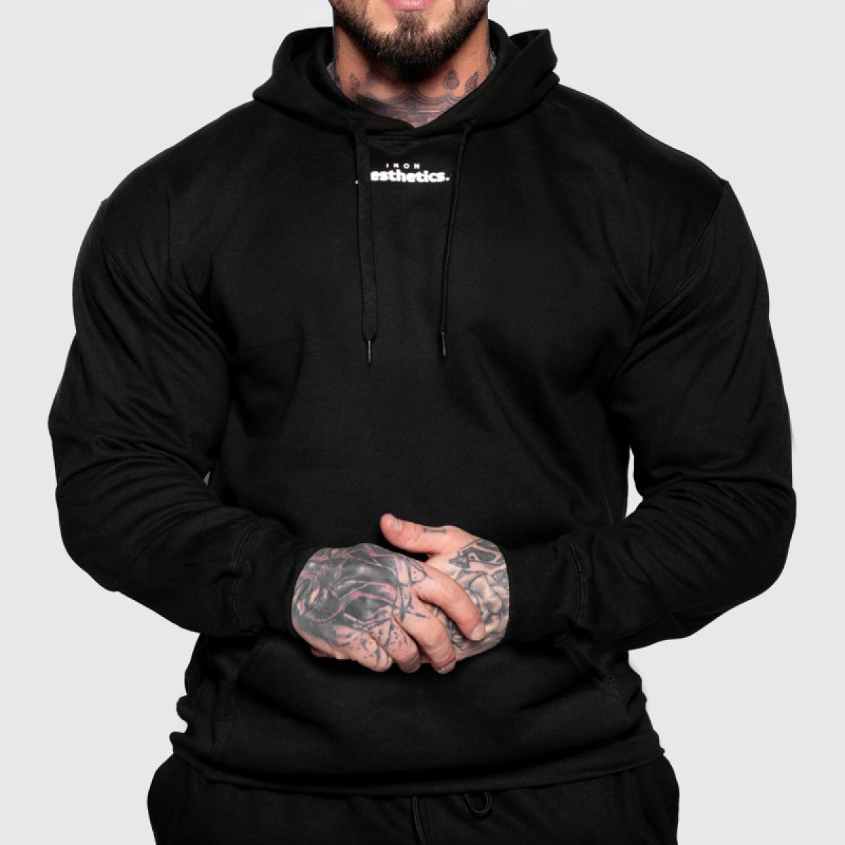 Oversize mikina Iron Aesthetics Cozy, čierna · záber 1