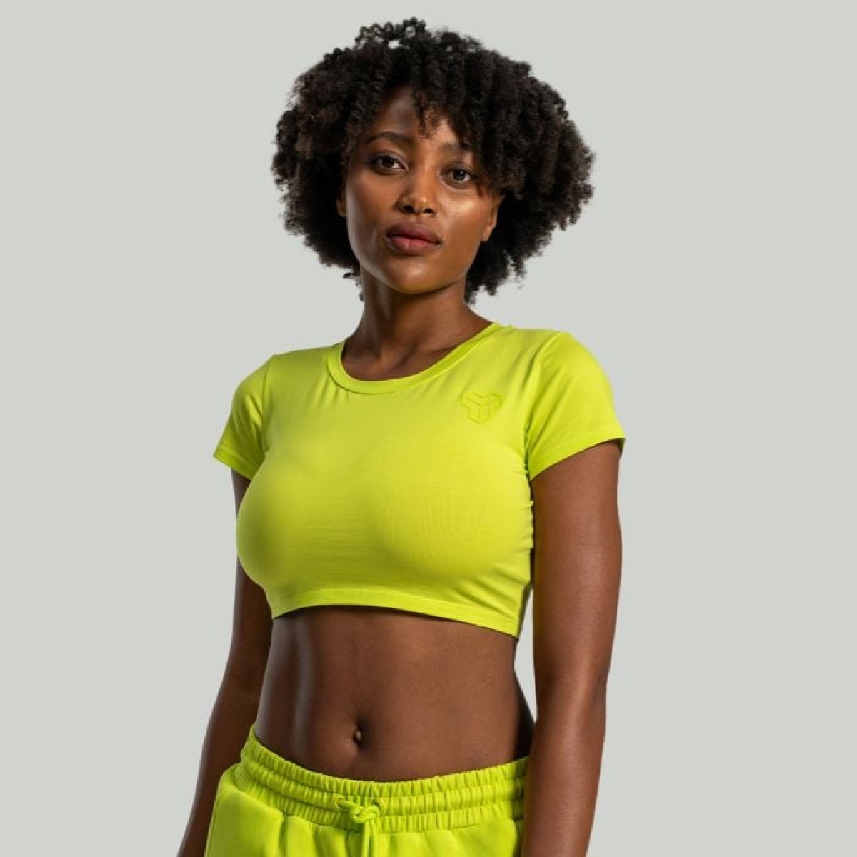 STRIX Dámske tričko Essential CropTop Chartreuse LL · záber 1