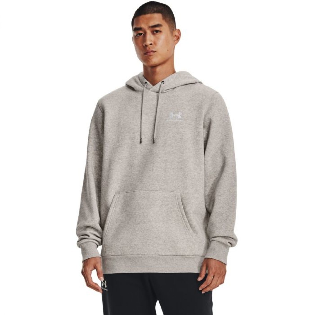 Under Armour Pánska mikina Essential Fleece Grey SS · záber 1