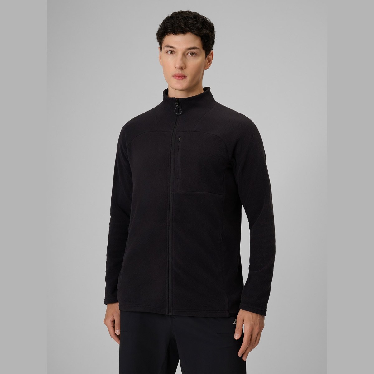 Regular fleece bez kapucne Polartec pánsky - čierny · záber 1