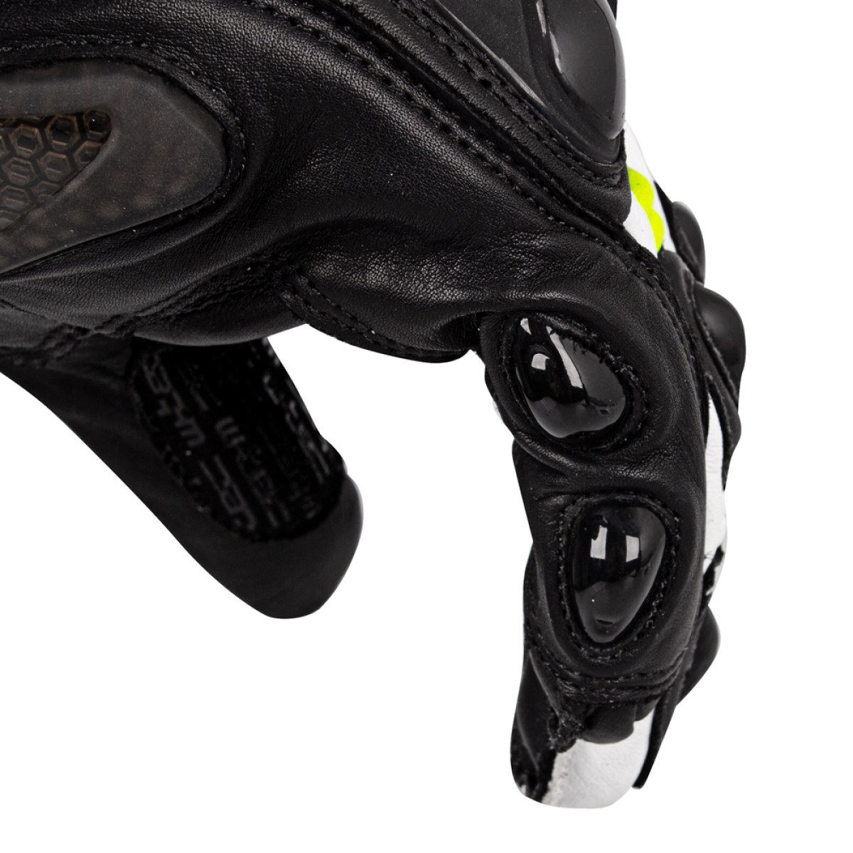 Moto rukavice W-TEC Evolation - Veľkosť: XXL | Farba: Čierno-Bielo-Fluo · záber 5