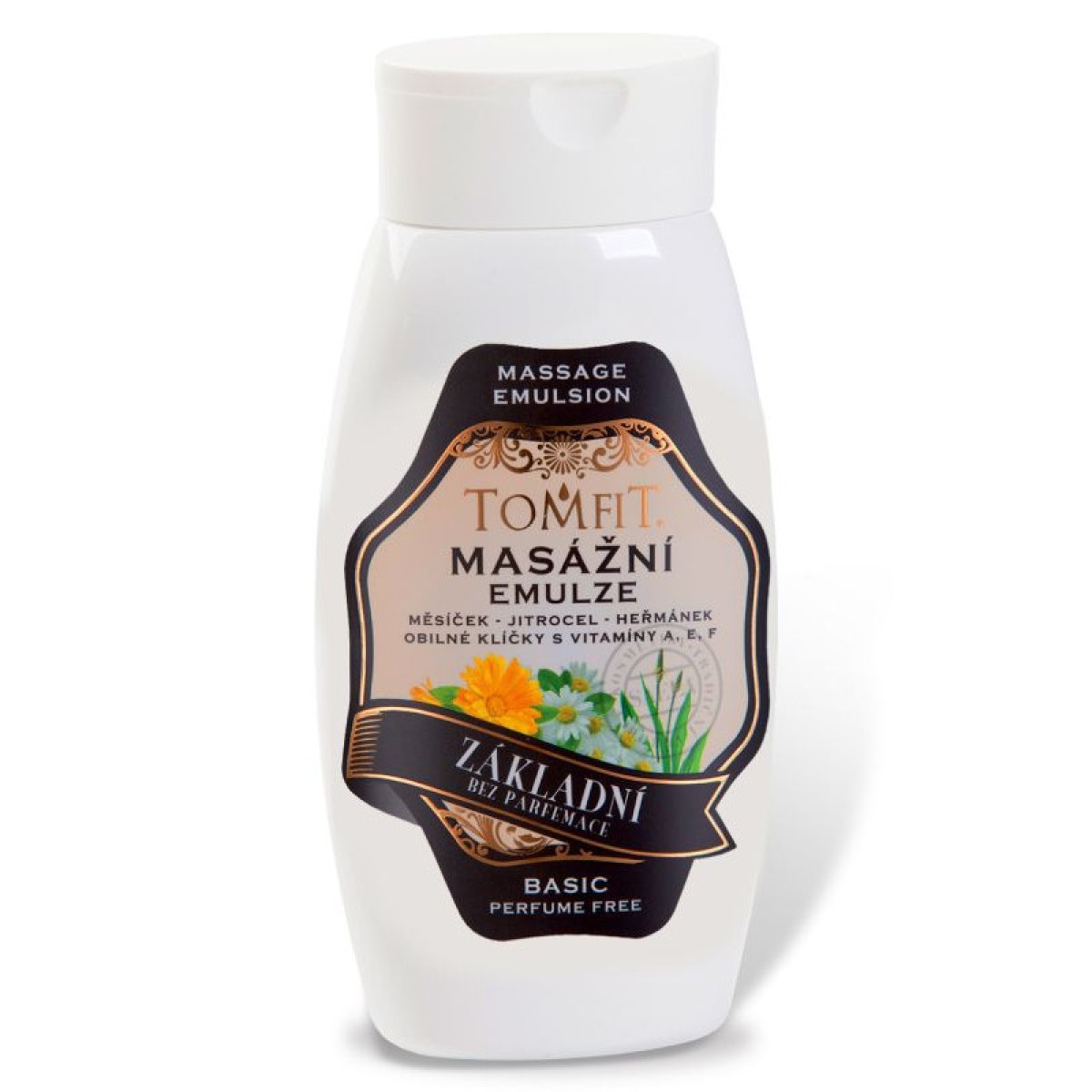 Tomfit Masážna emulzia základná bez parfumu 250 ml · záber 1