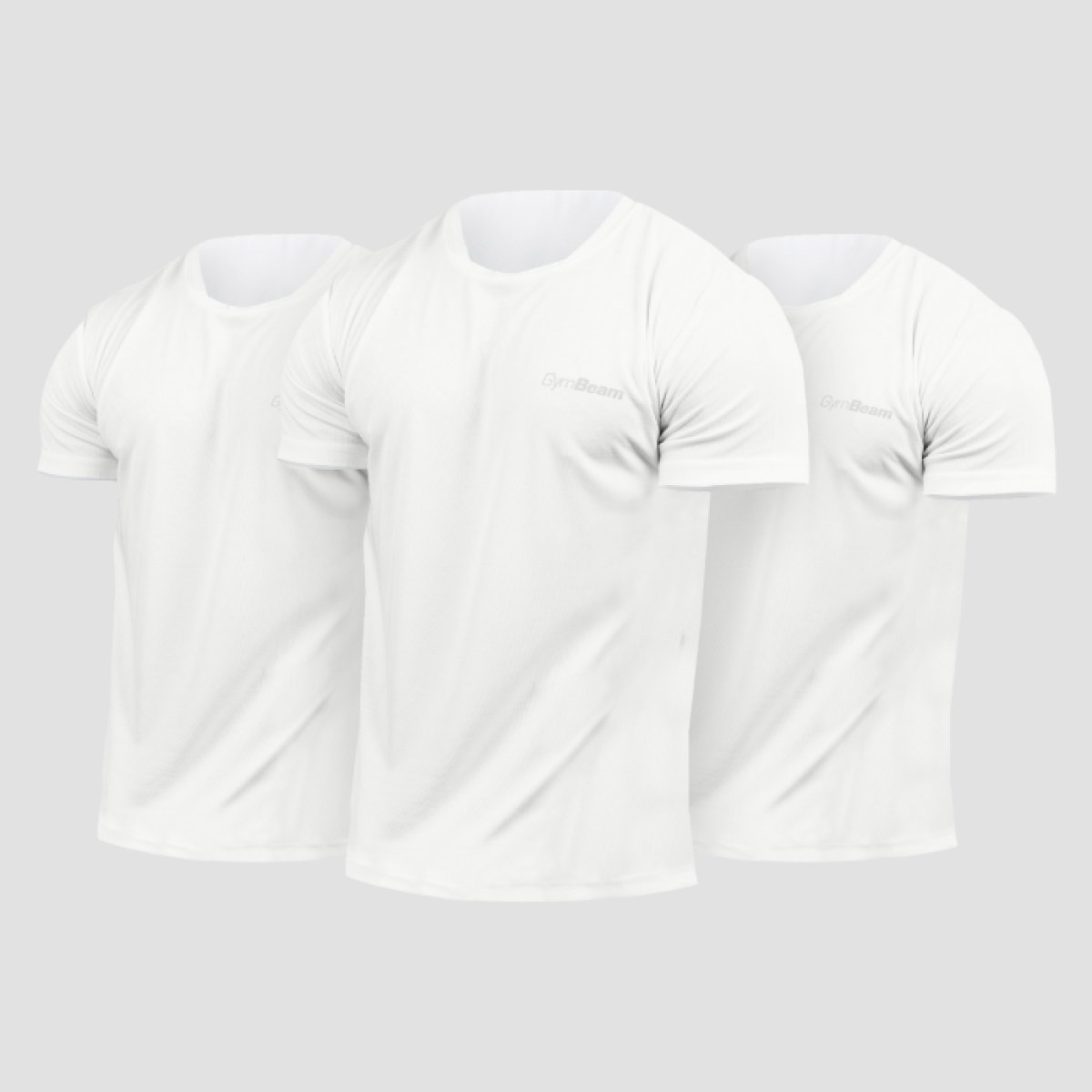 GymBeam Tričko TRN 3Pack White XL - 3pack · záber 1