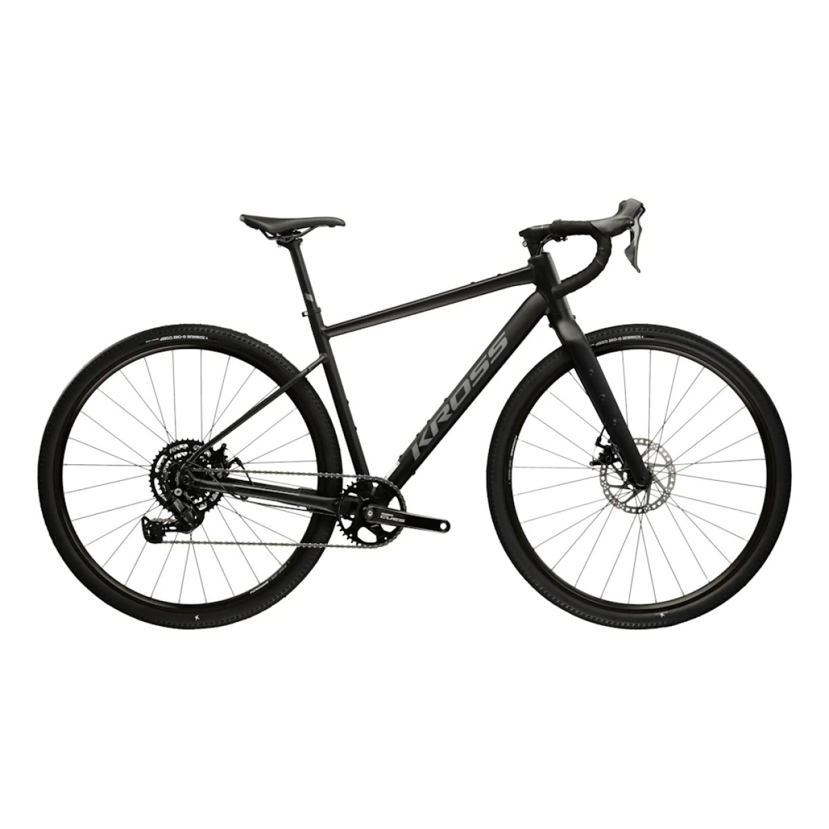 Kross Esker 1.0 28" - model 2026 šedá/grafitová/mat - L (20", 178-185 cm) · záber 2