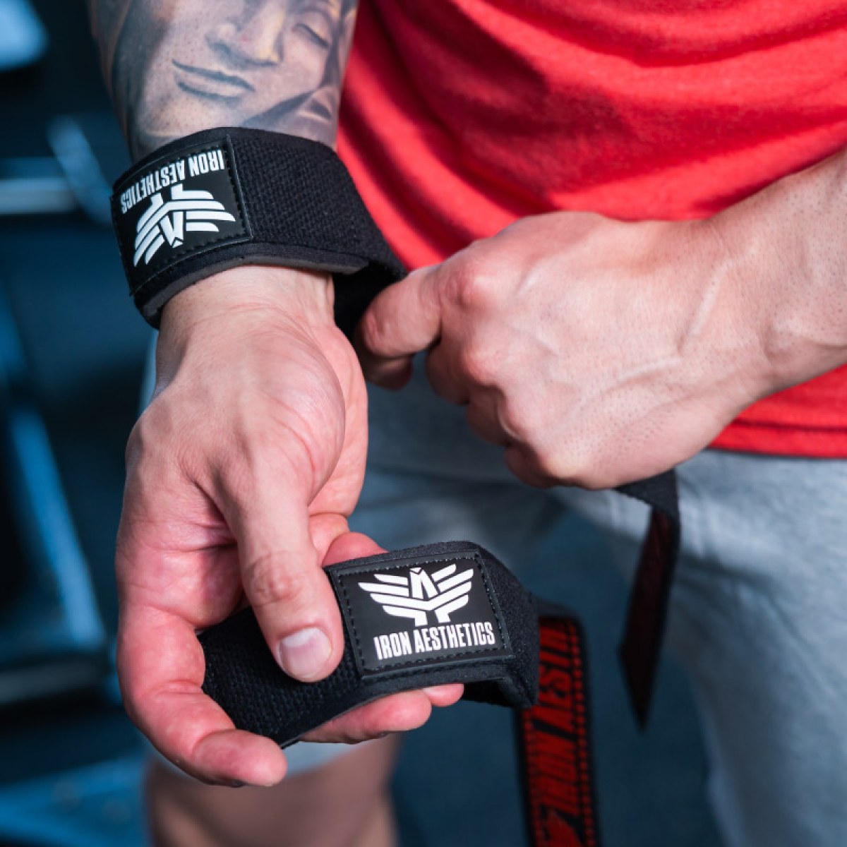 Trhačky s protišmykovou úpravou Iron Aesthetics Grip, čierne · záber 1