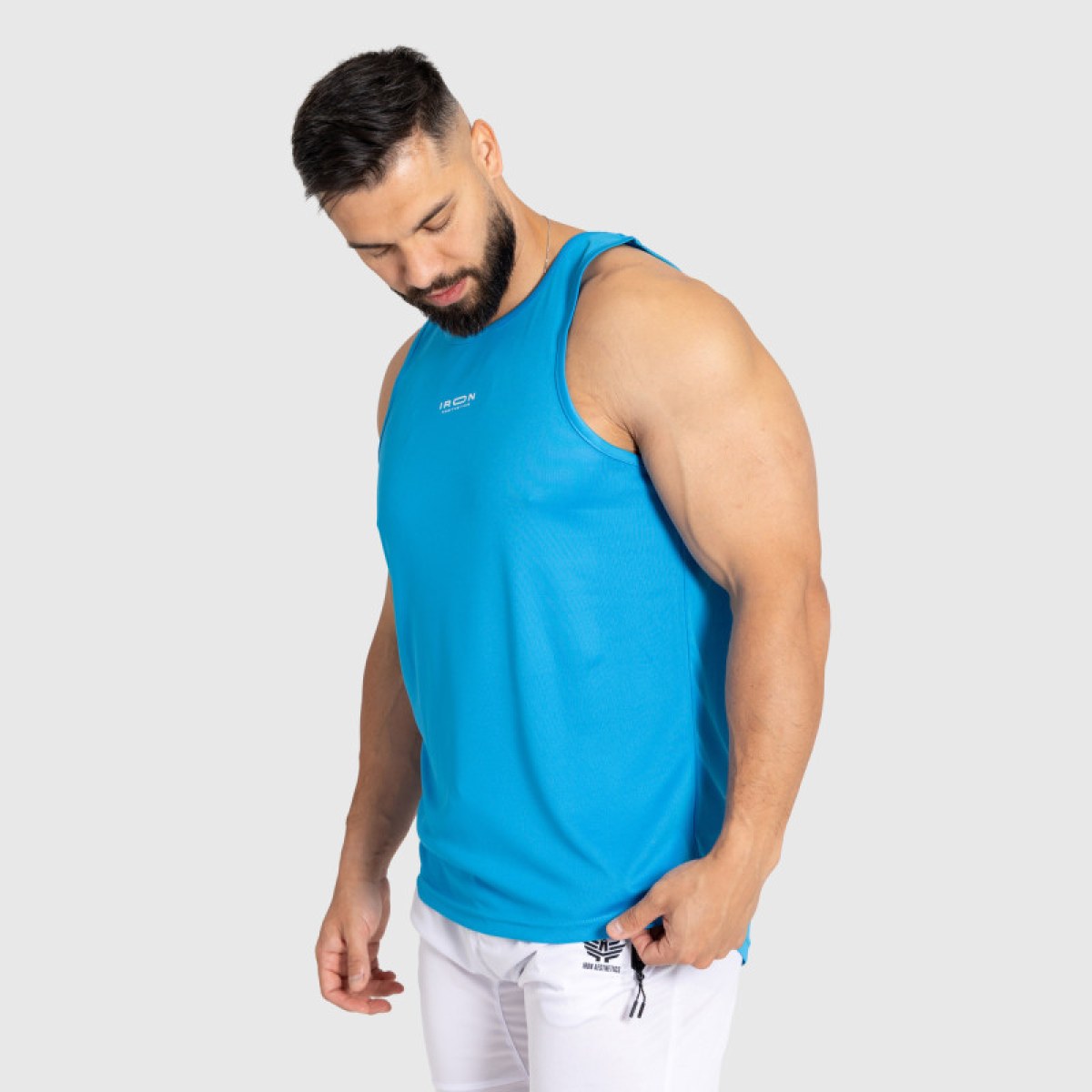 Pánske športové tielko Iron Aesthetics Athlete, modré · záber 3