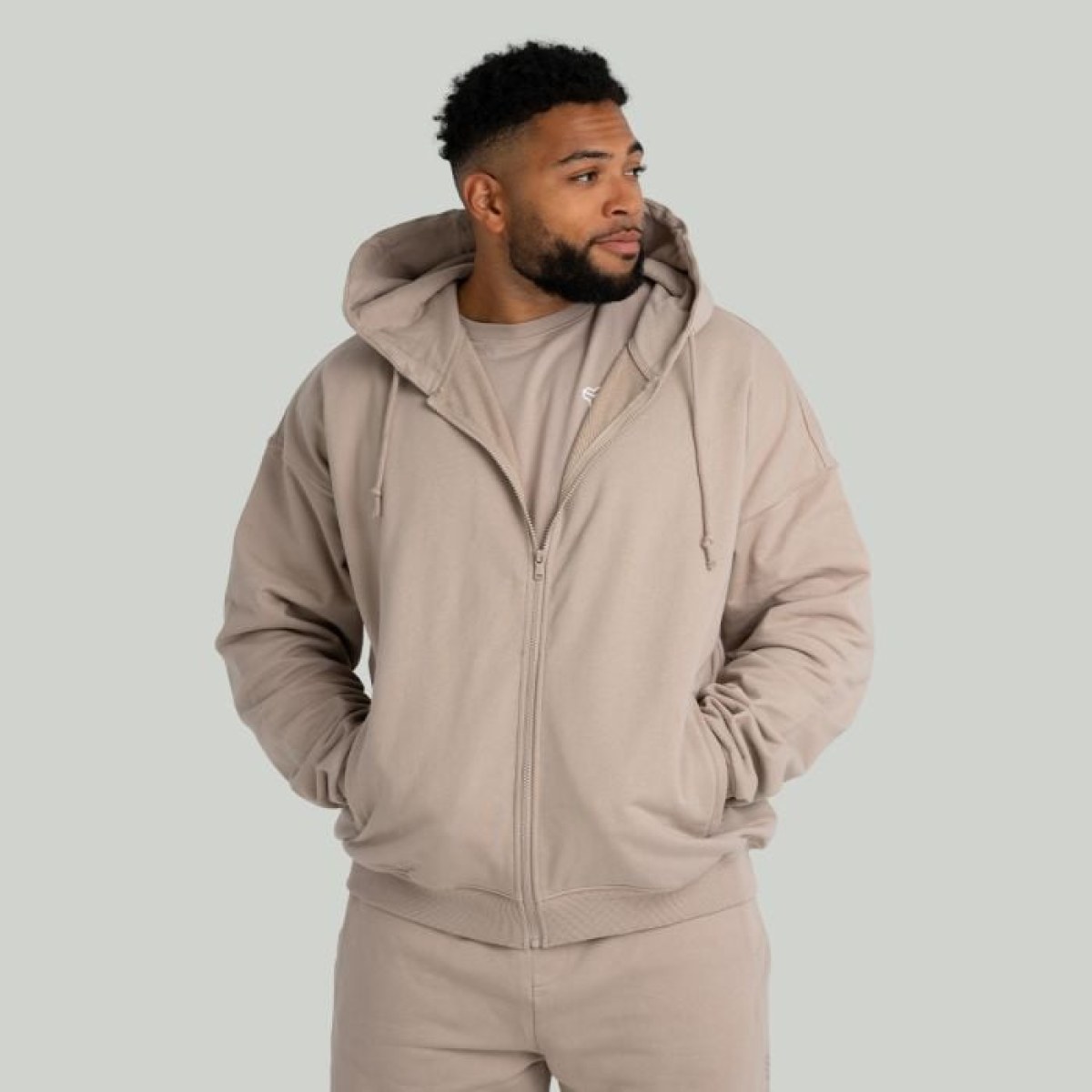 STRIX Mikina Zip Taupe L · záber 1