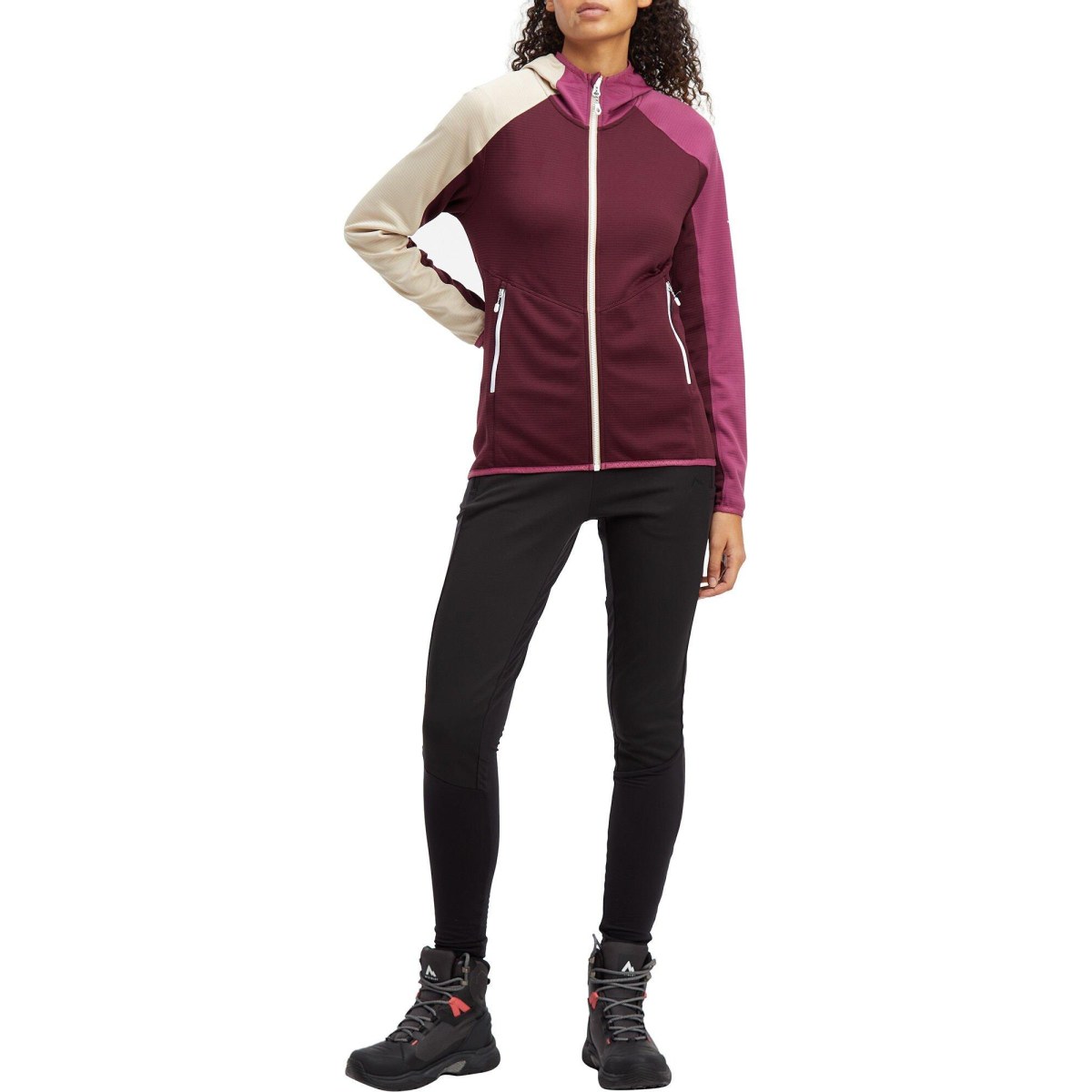 McKinley Seth HD Midlayer Hooded W - Veľkosť: 40 · záber 4