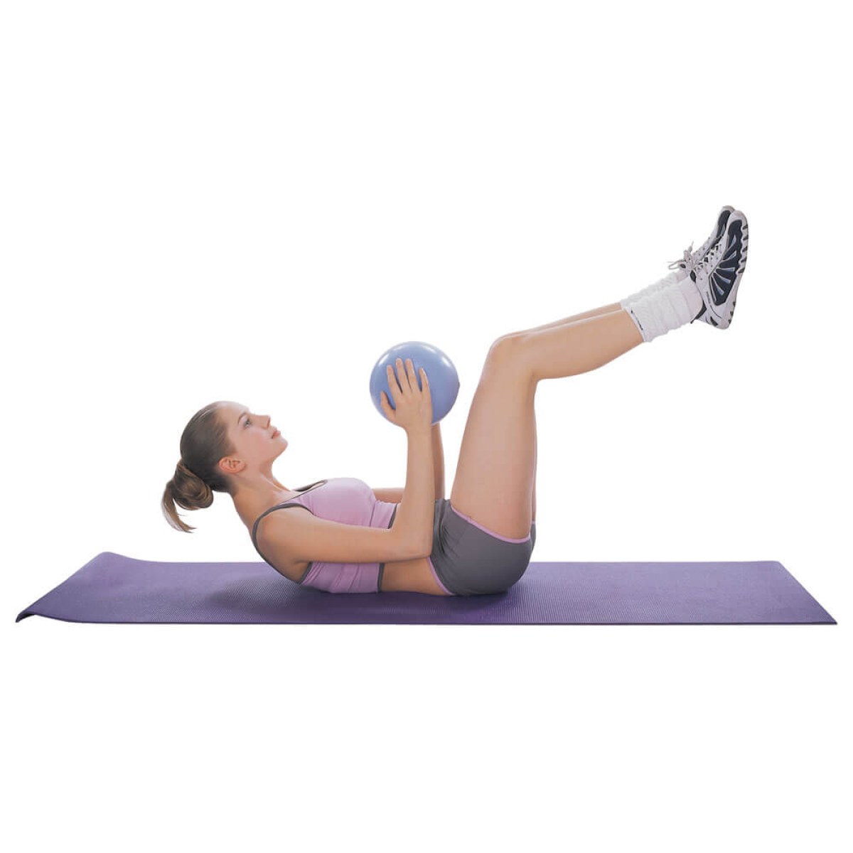 Lopta na posilňovanie inSPORTline Aerobic Ball 25 cm - Farba: Mentolová · záber 5