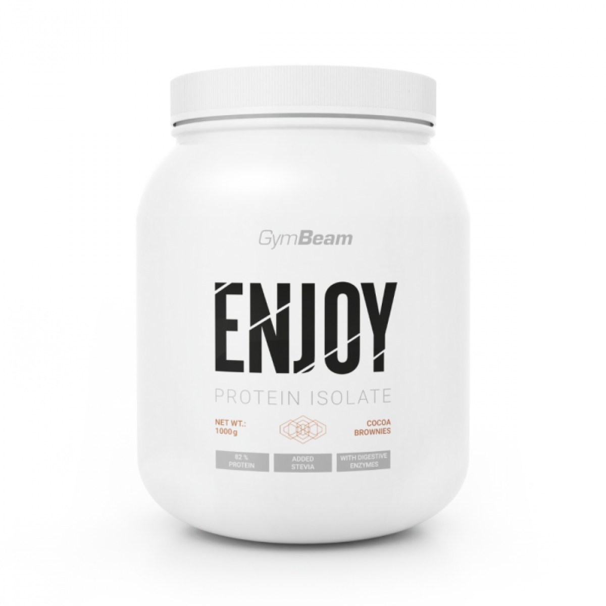 GymBeam ENJOY Protein Isolate cocoa brownies · záber 1