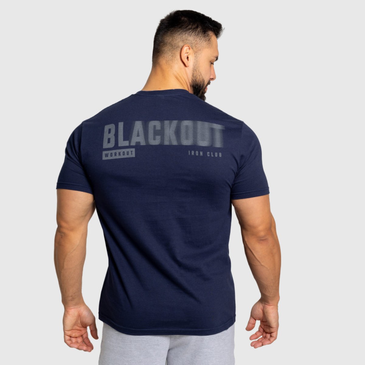 Pánske tričko Iron Aesthetics Blackout, navy · záber 5