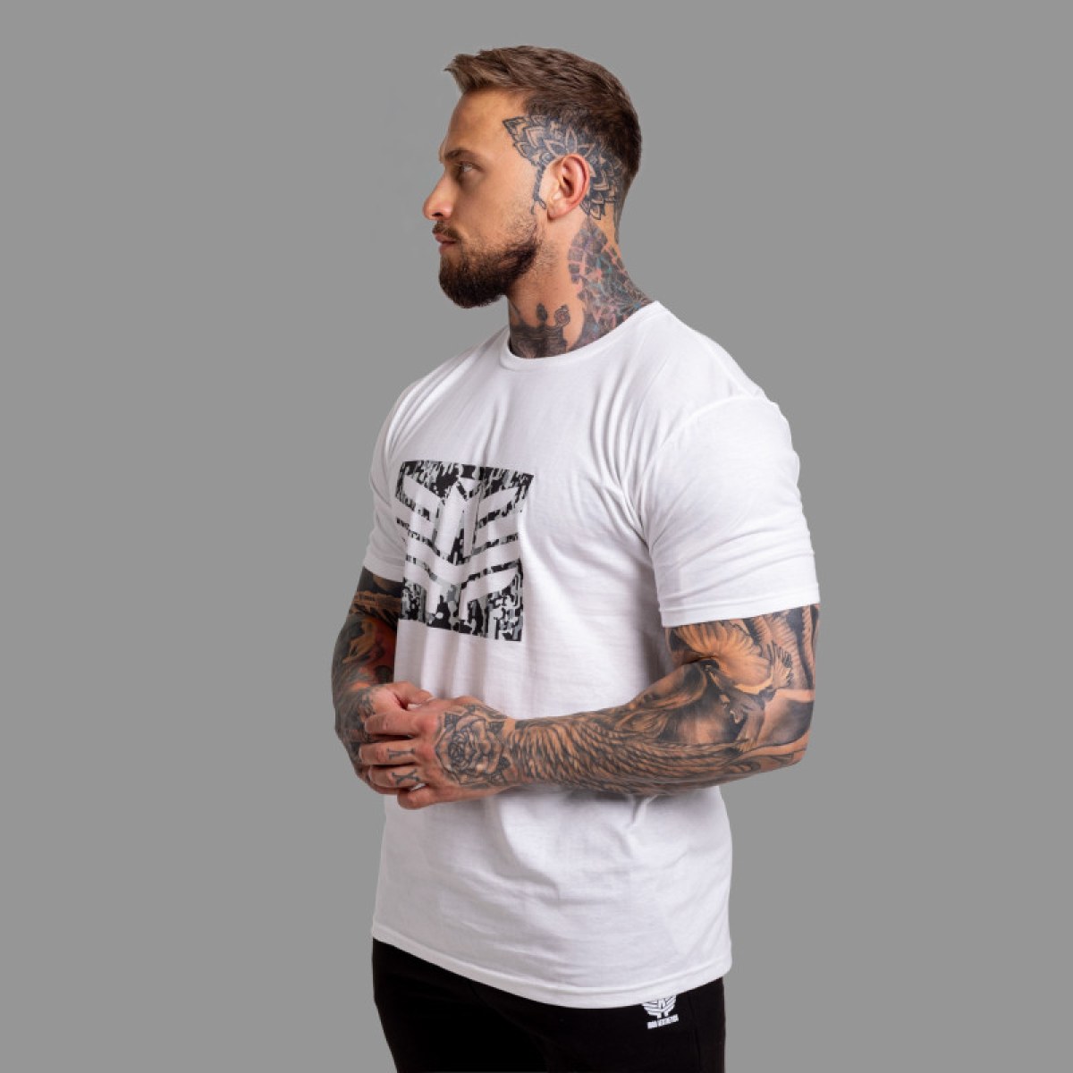 Pánske tričko Iron Aesthetics Tactical, biele · záber 3
