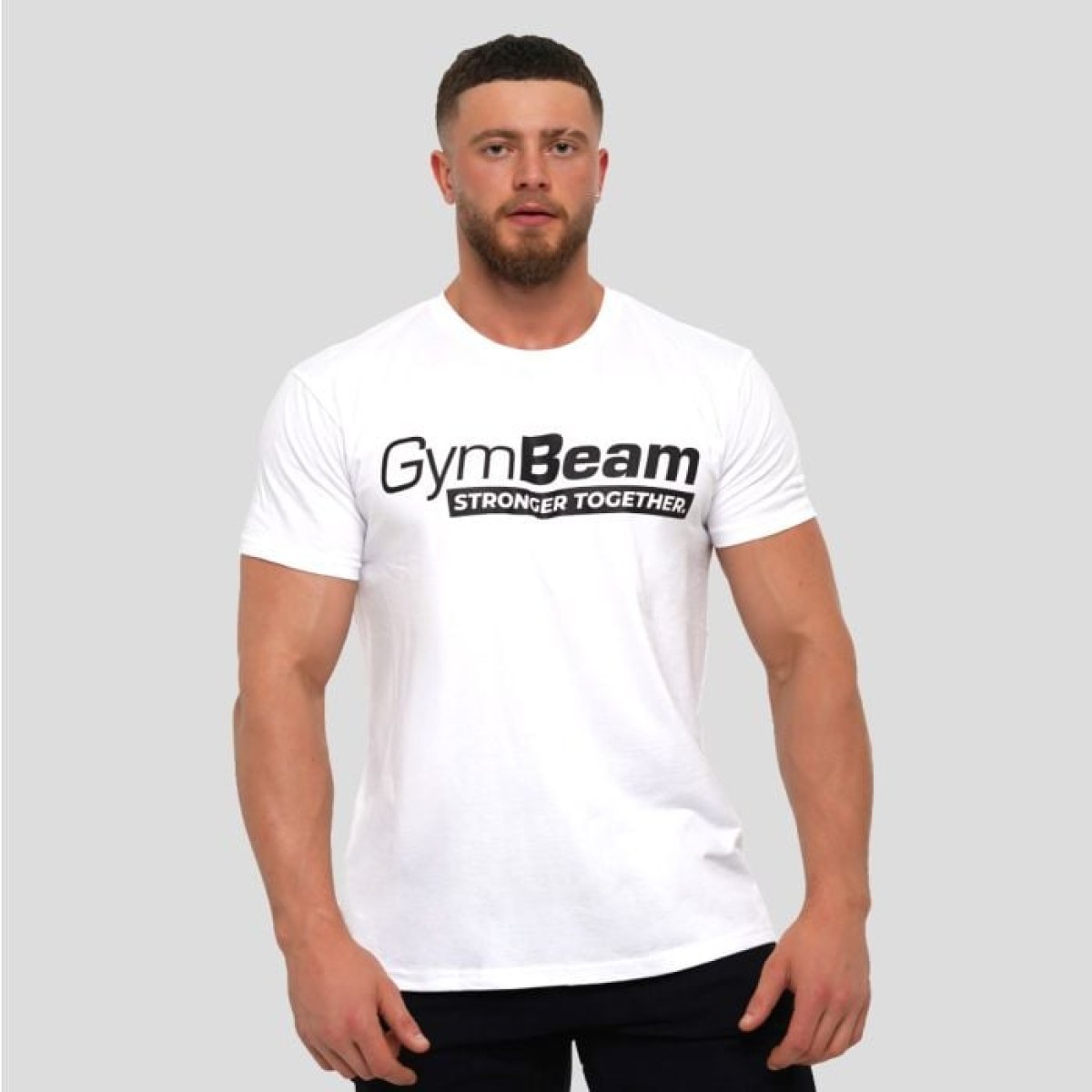 GymBeam Tričko Stronger Together White XXXLXXXL · záber 1