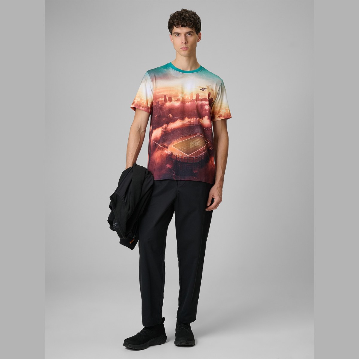 T-shirt regular s potlačou pánsky - multicolor · záber 2