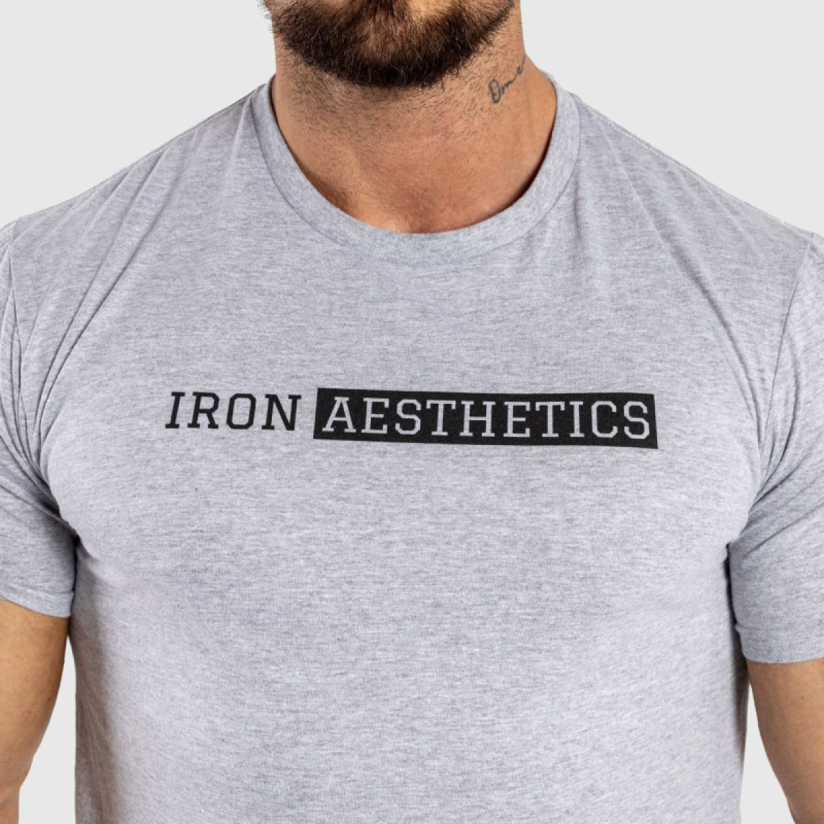 Pánske športové tričko Iron Aesthetics Shadow, sivé · záber 5
