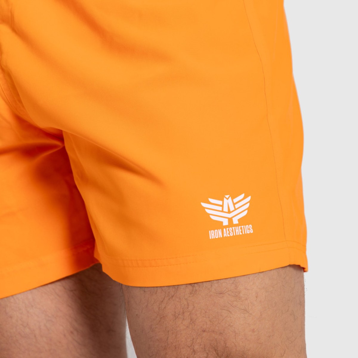 Pánske plavecké šortky Iron Aesthetics Sunshine, oranžové · záber 4