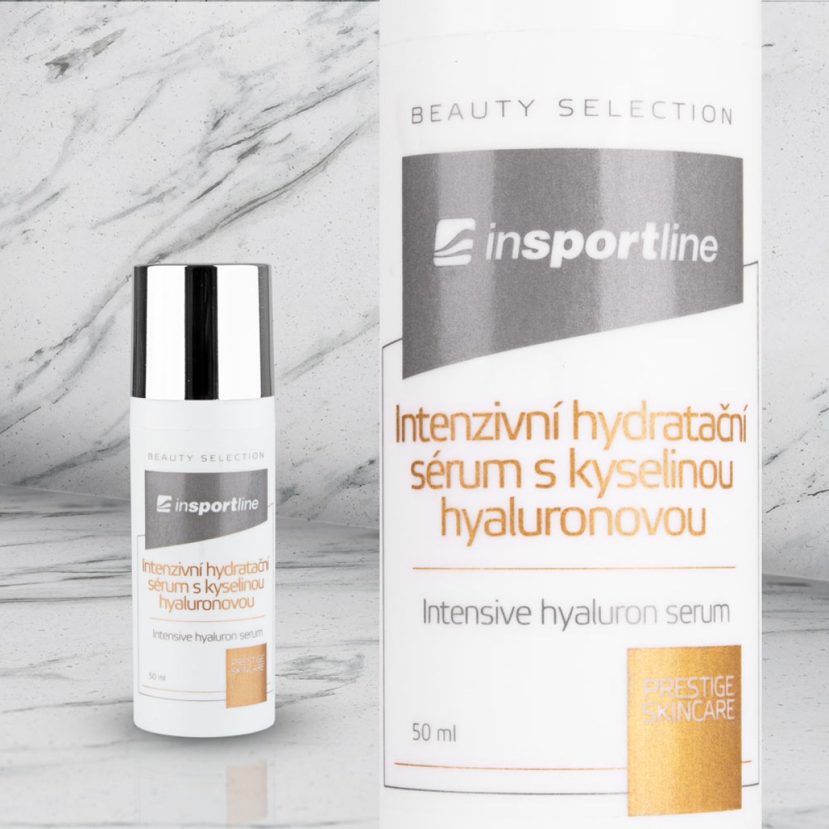 Intenzívne hydratačné sérum inSPORTline s kyselinou hyaluronovou 50 ml · záber 1