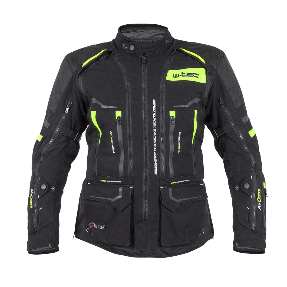 Moto bunda W-TEC Aircross - Veľkosť: XXL | Farba: Čierna · záber 1